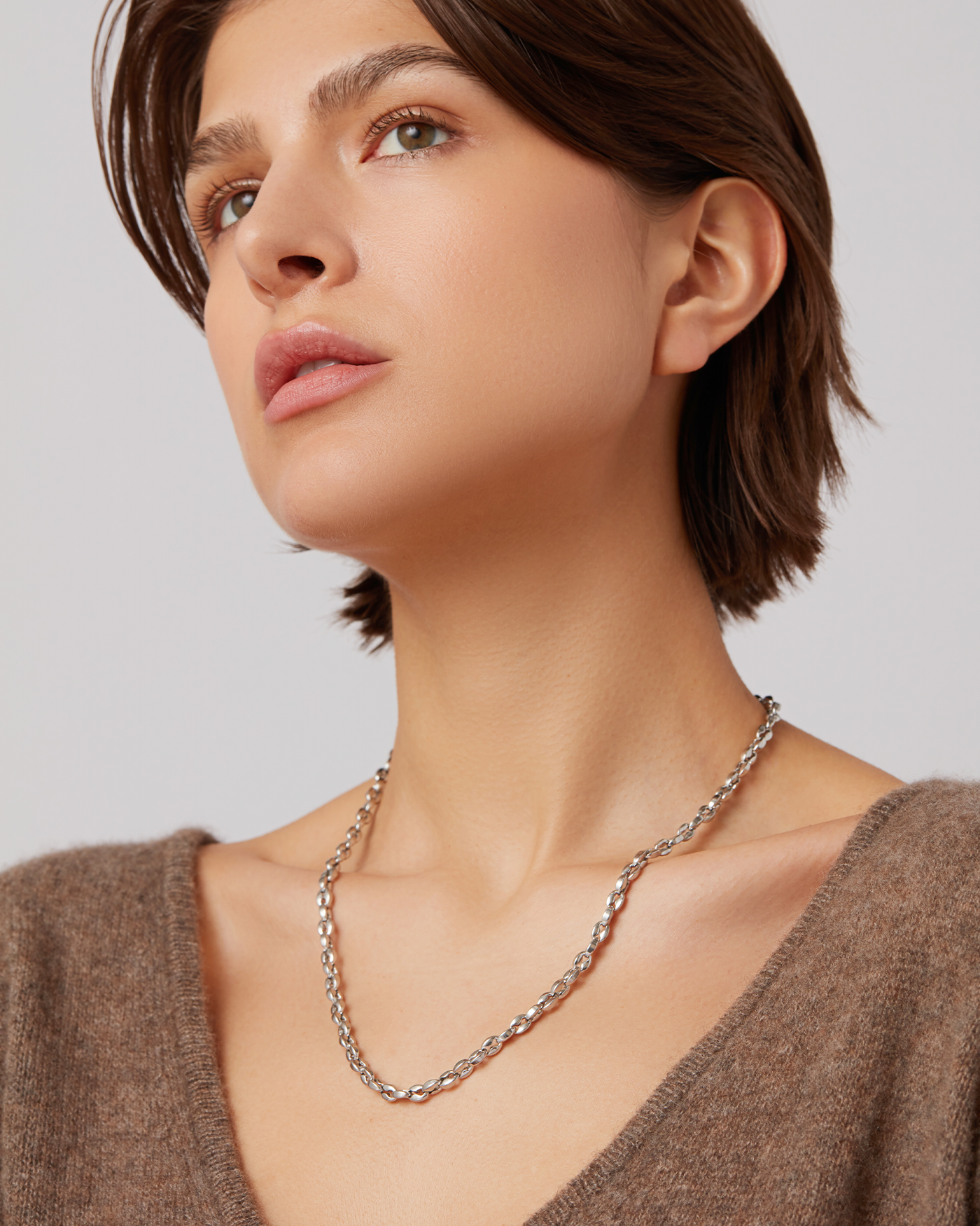 Dhani Chain Silver Necklace for Women - Elegant Sterling Silver Jewelry for Everyday Wear & Special Occasions