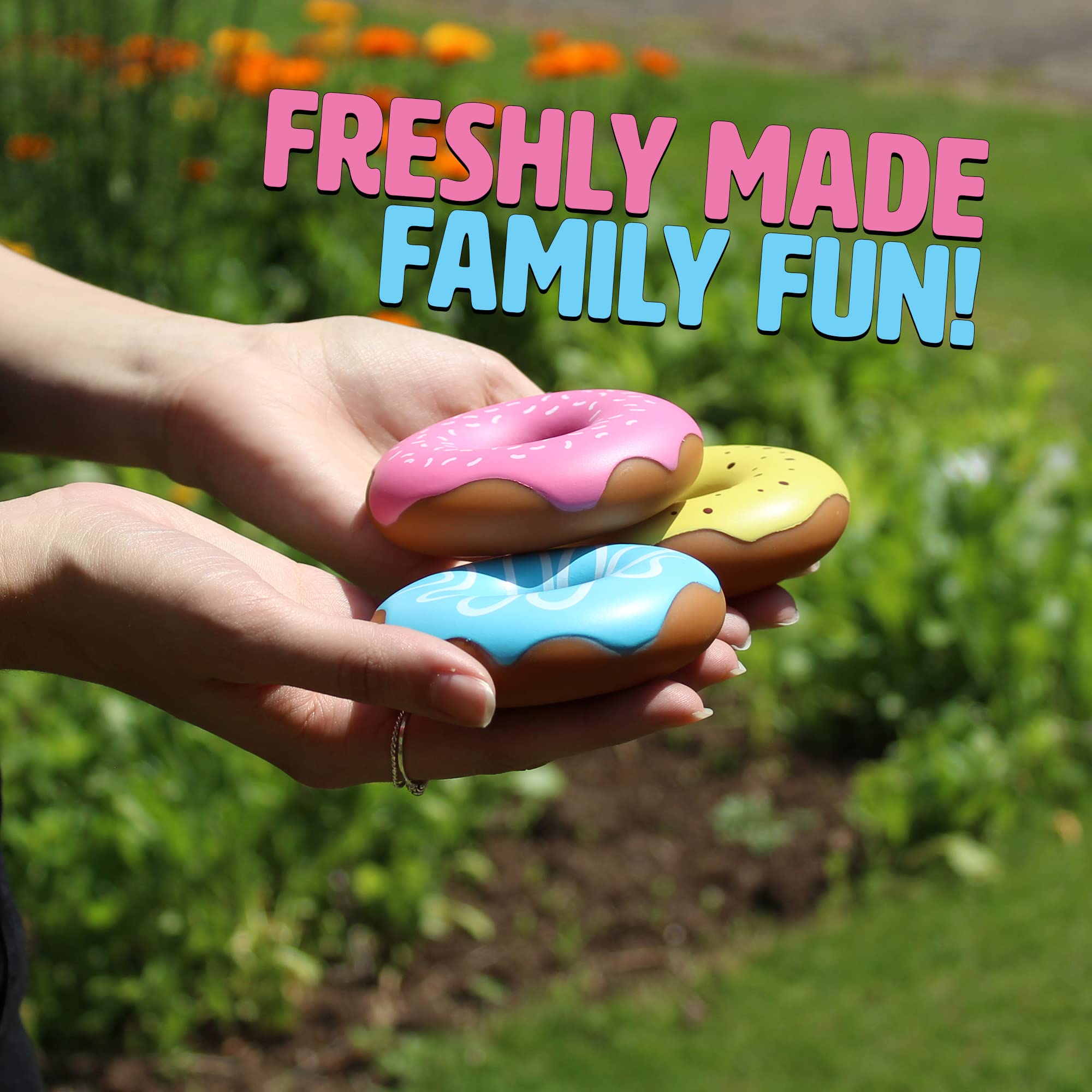 Ginger Fox Dough Nab Party Card Game - Fast-Paced Donut Grabbing Family Board Game for Kids & Adults Ages 8+ | Perfect for Family Game Night, Birthday Parties, Sleepovers & Group Gatherings