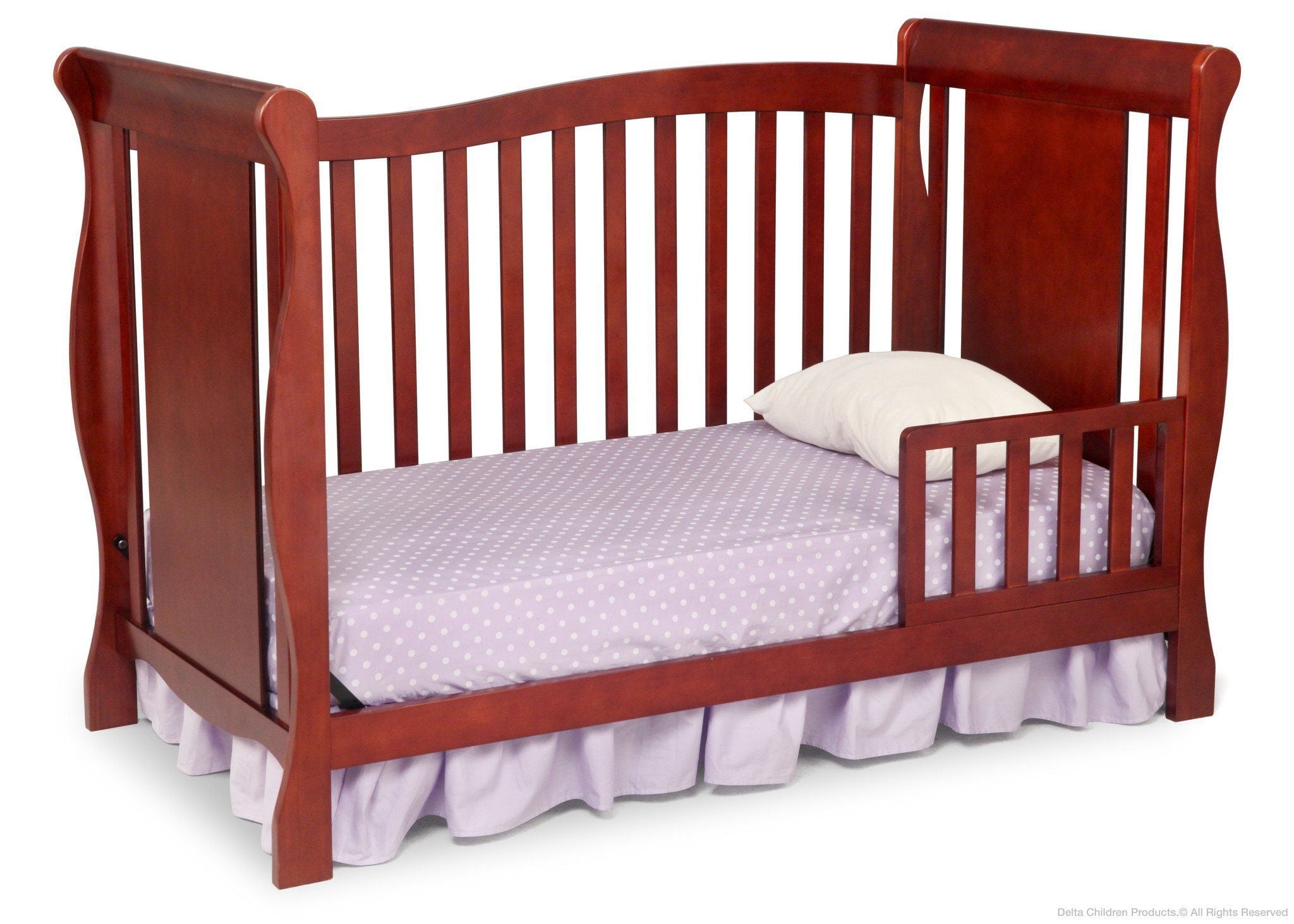 Brookside 4-in-1 Convertible Baby Crib - White Nursery Furniture for Newborn to Toddler Bed | Perfect for Modern Nursery, Bedroom & Daycare Use