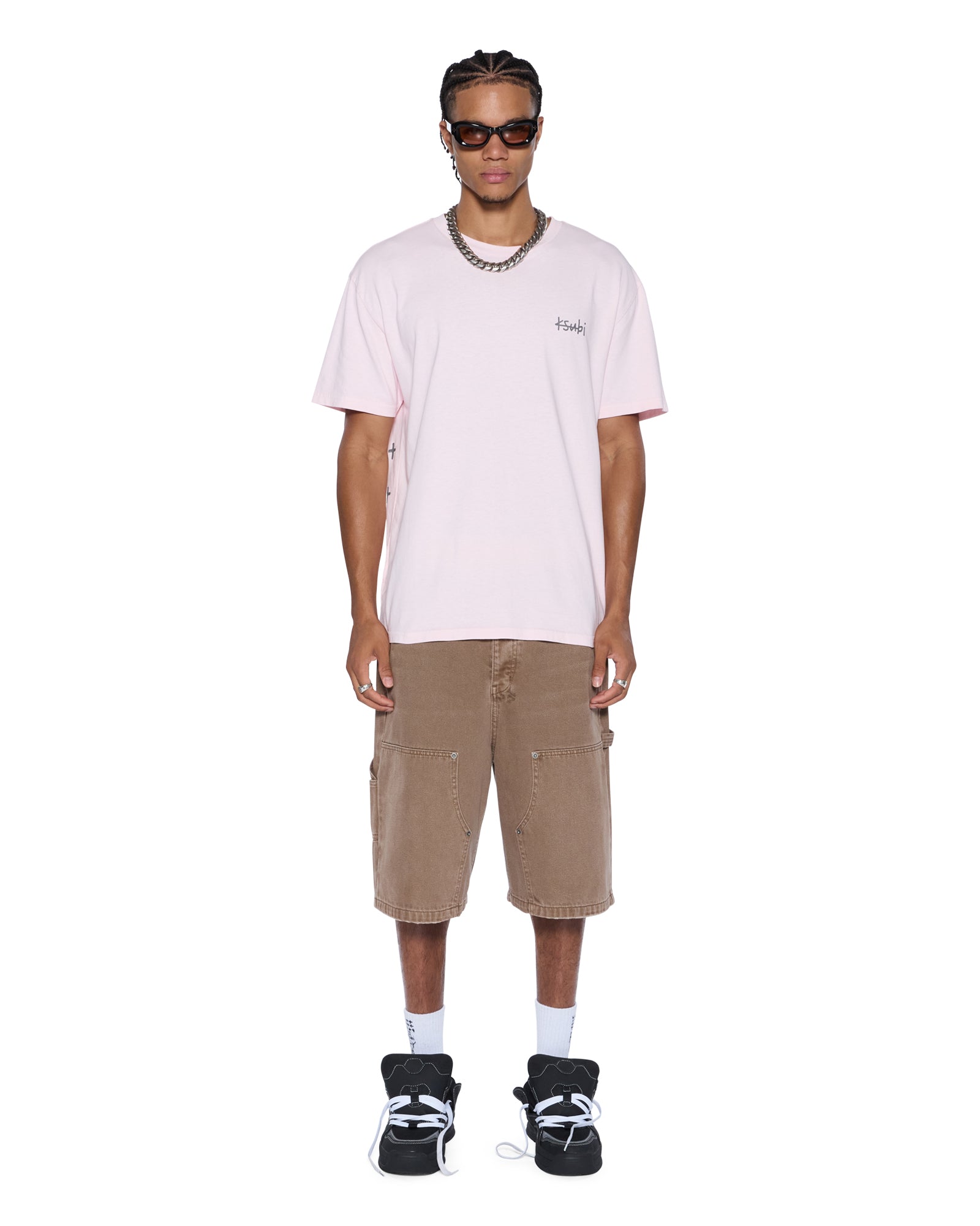 ALDAY BIGGIE SS TEE ICE QUARTZ - Premium Cotton Short Sleeve T-Shirt for Men | Casual Streetwear & Everyday Comfort