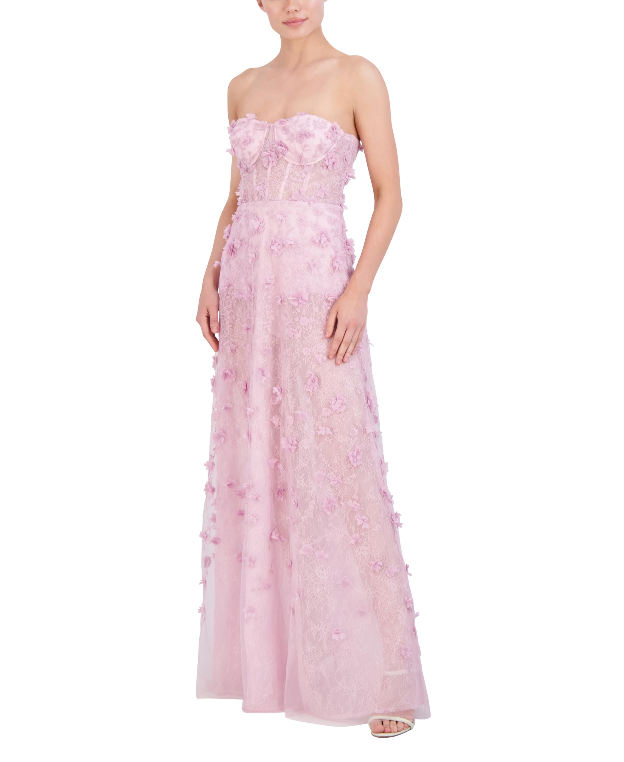 BCBGMAXAZRIA Women's Strapless Sweetheart Neck Evening Maxi Dress - Elegant Formal Gown for Prom, Wedding & Special Occasions
