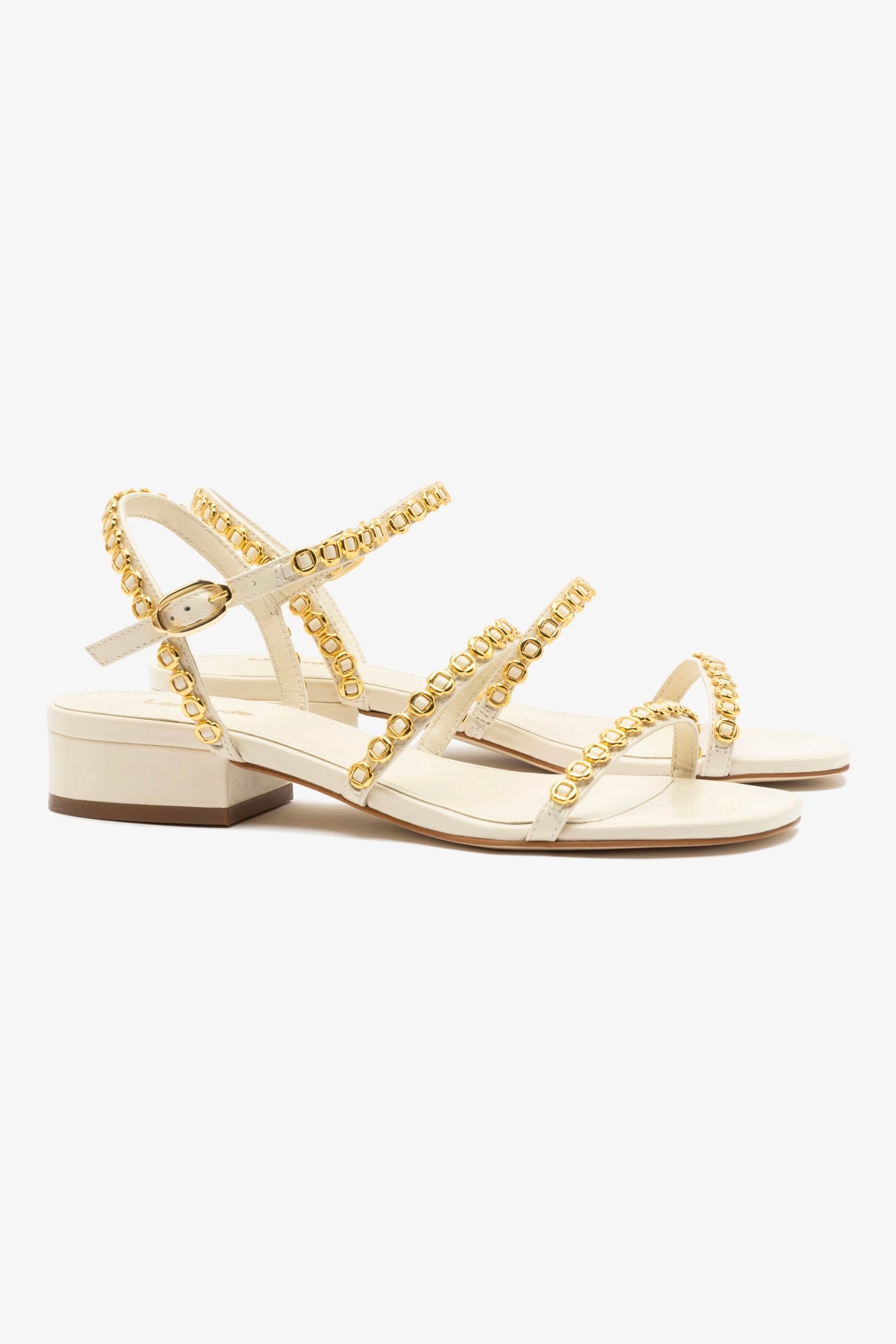 Milanina Women's Flat Sandals - Genuine Ivory Leather Comfortable Summer Sandals for Beach, Vacation & Casual Outings