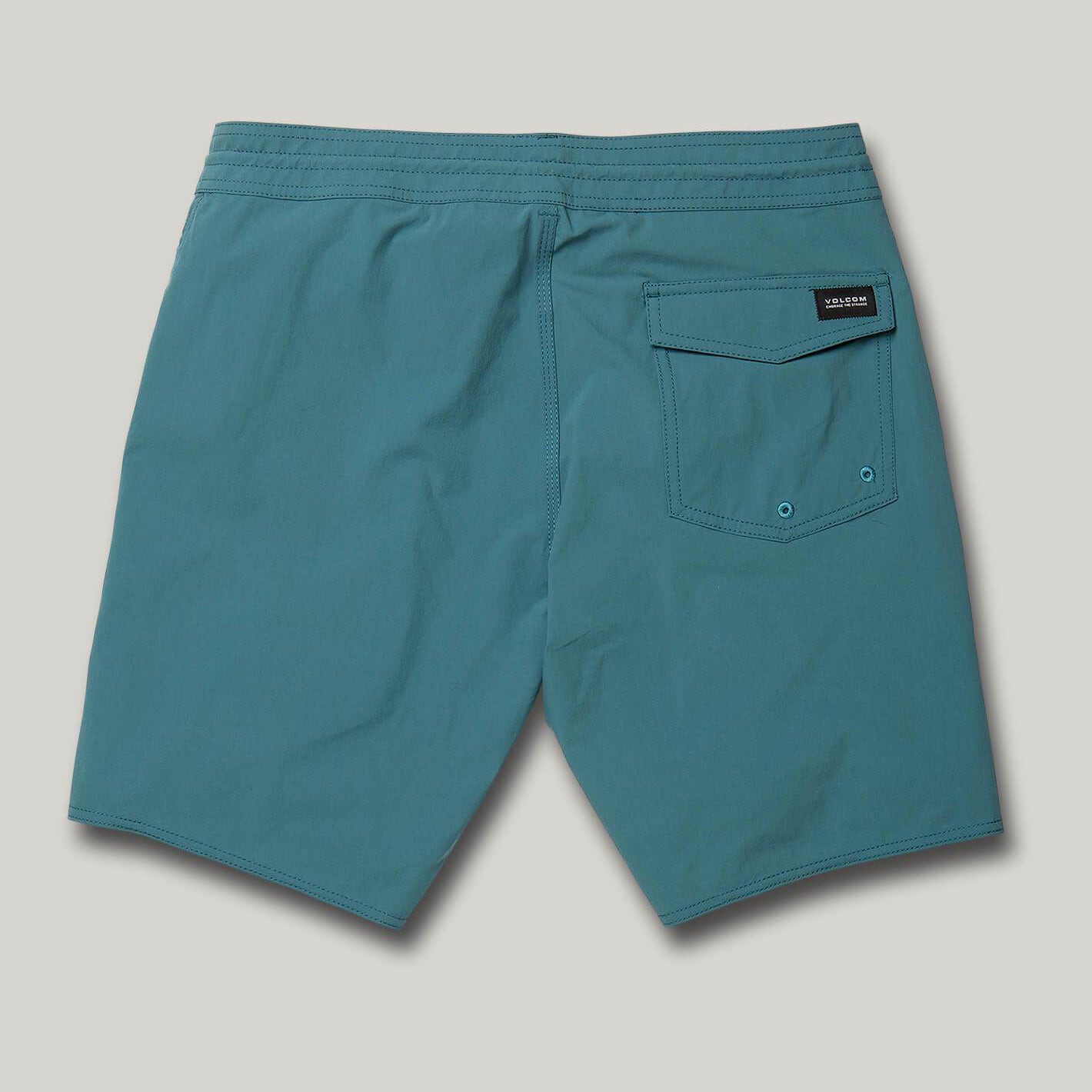 Volcom High Mark Stoneys Boardshorts - Hydro Blue Quick-Dry Swim Trunks for Men | Perfect for Surfing, Swimming & Beach Vacations