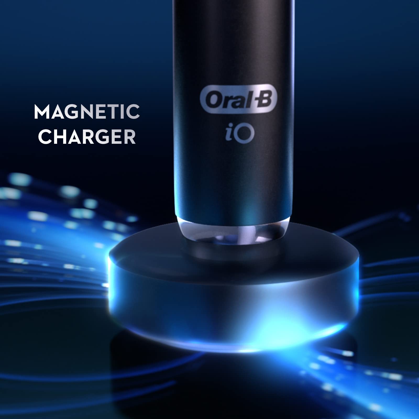 Oral-B iO Series 9 Electric Toothbrush - Black Onyx Rechargeable Toothbrush with 4 Brush Heads & Travel Case - Advanced Cleaning for Sensitive Teeth & Gum Care - Perfect for Travel & Home Use