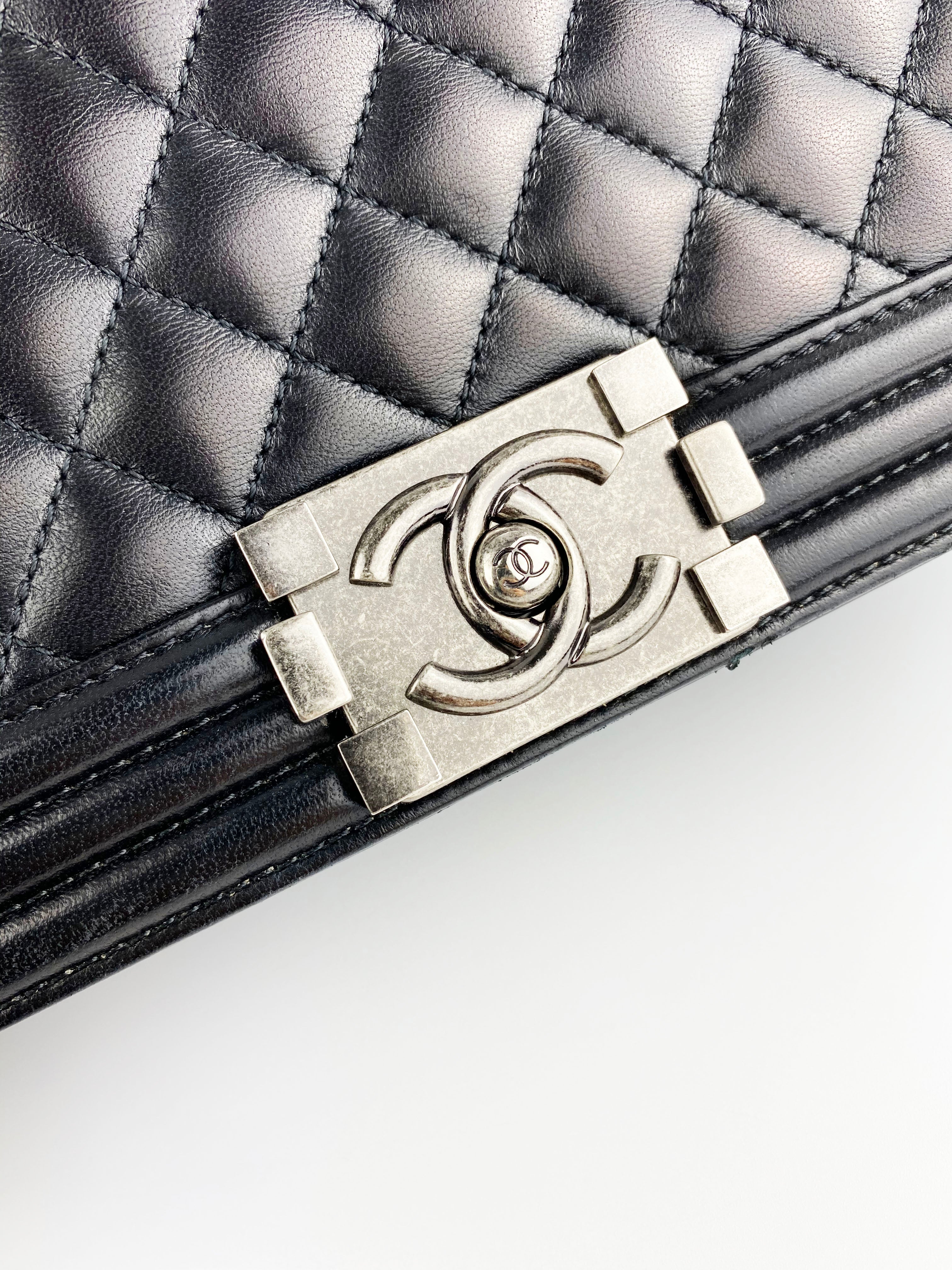 Chanel Boy Lambskin Leather Handbag Black - Luxury Designer Crossbody Bag for Women | Perfect for Evening Events, Parties & Special Occasions