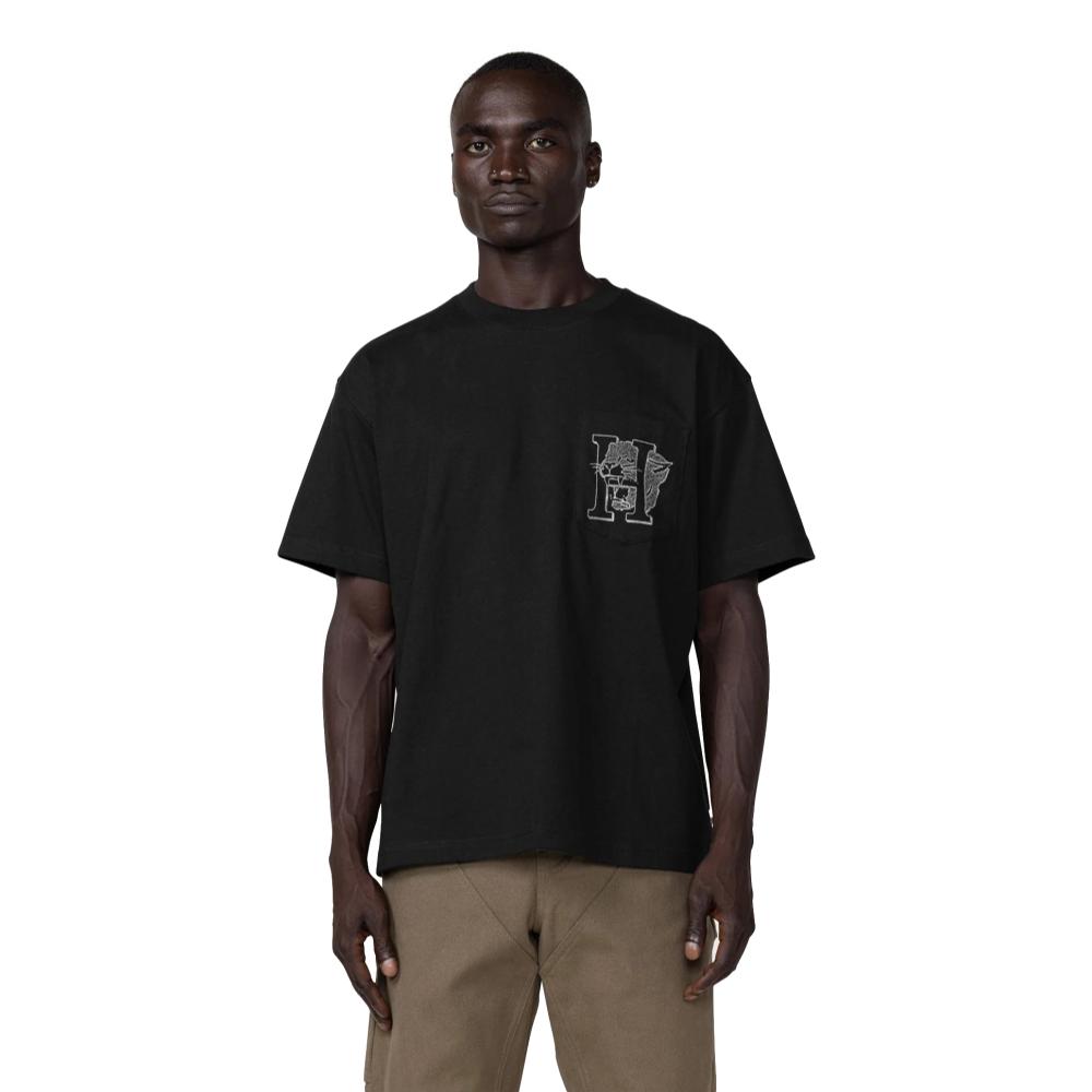 Honor The Gift Mascot Pocket Short Sleeve T-Shirt - Black | Casual Streetwear & Graphic Tee for Men's Everyday Wear