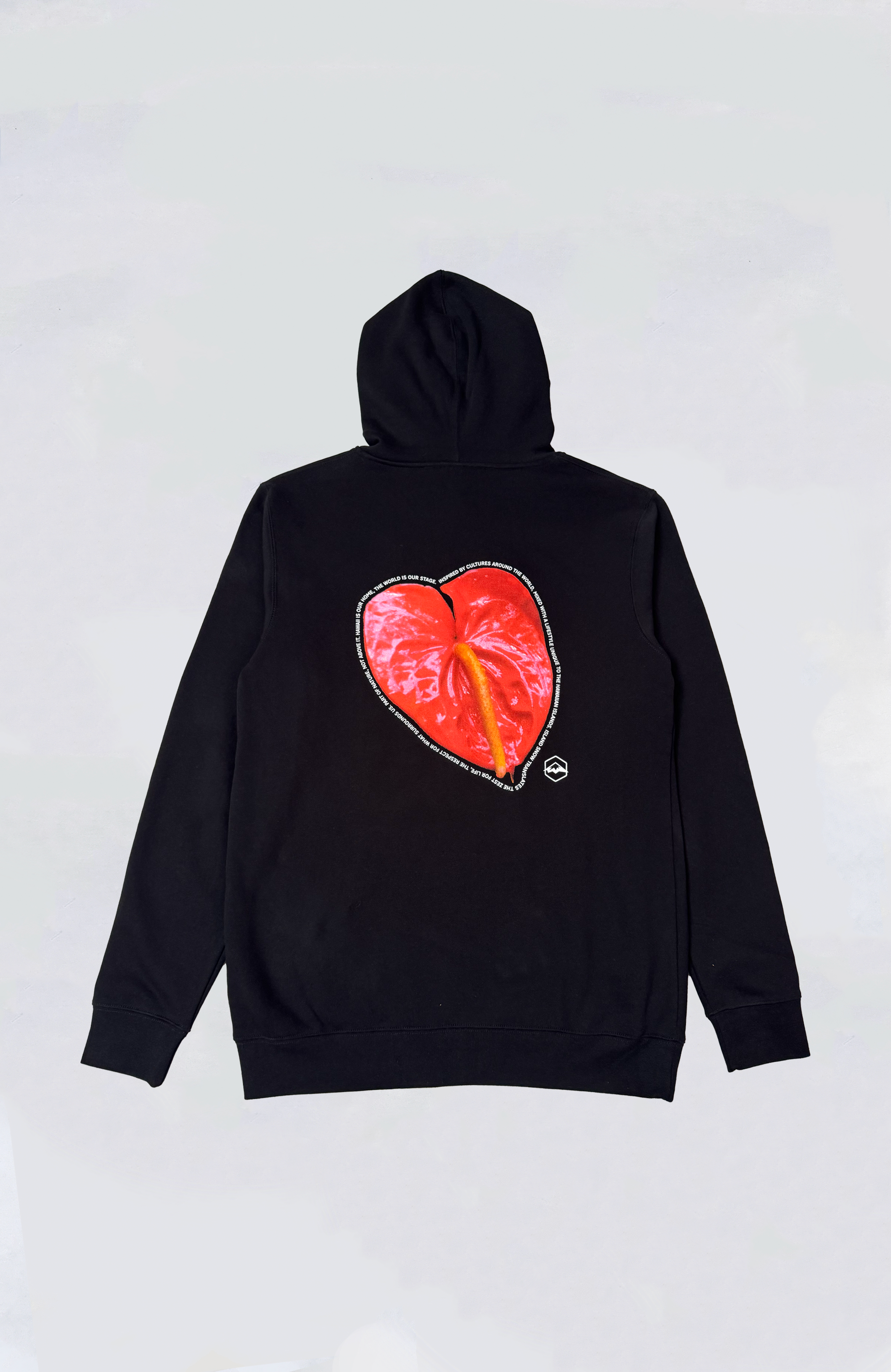 Island Snow Hawaii IS Anthurium Hoodie - Stylish & Comfortable Pullover for Men & Women - Perfect for Casual Wear, Surfing, and Beach Outings