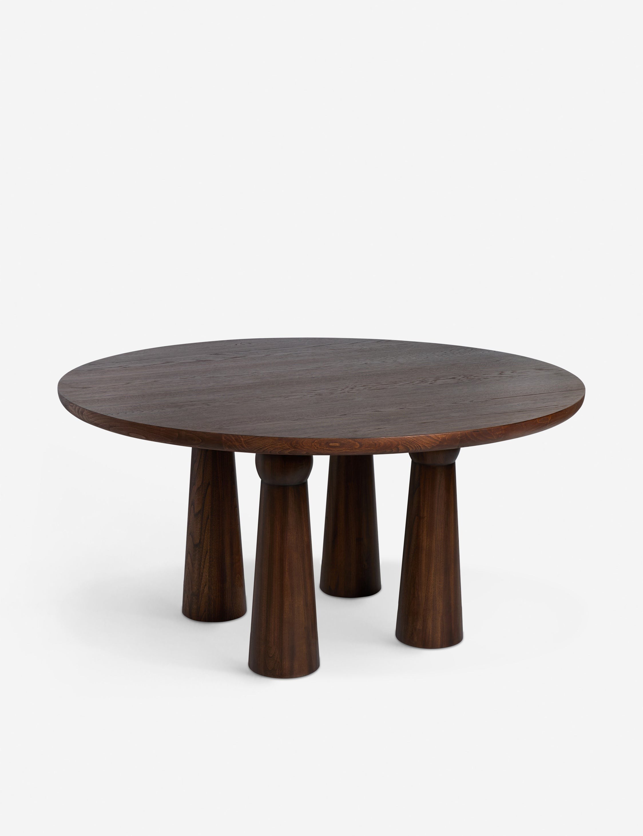 Beasley 48 Inch Round Dining Table for 4 - Modern Wood Kitchen Table for Small Spaces, Breakfast Nook & Apartment Dining Room