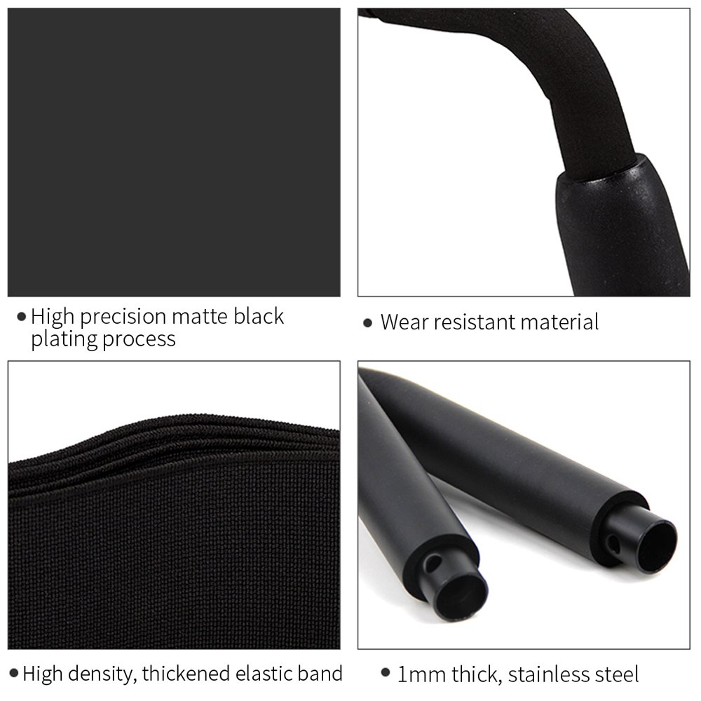 Adjustable Black Detachable Bounce Stool Chair - Ergonomic Bedroom & Living Room Furniture for Relaxing, Reading & Meditation (2-Plus Size, Height Adjustable)