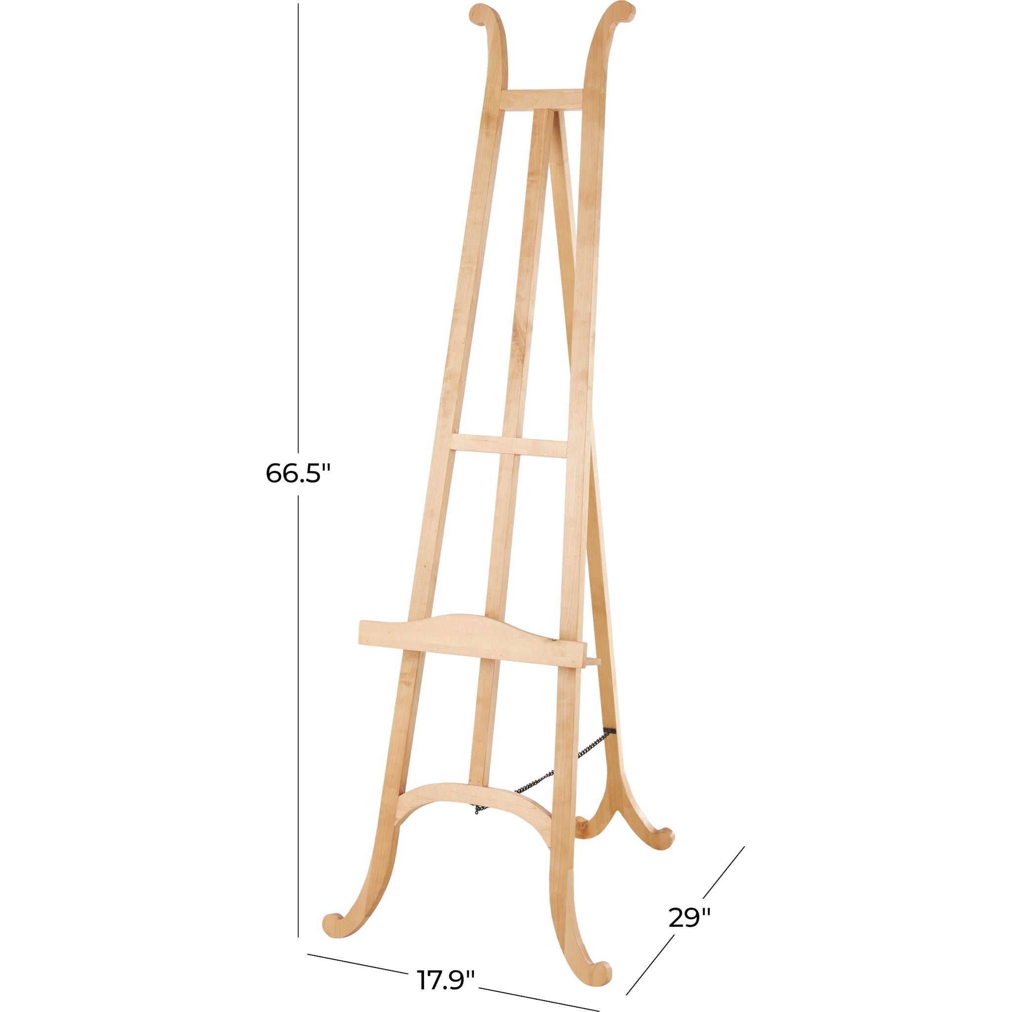 Arlo Floor Easel - Light Brown Wooden Artist Easel for Painting & Drawing | Perfect for Studio, Classroom & Home Art Projects