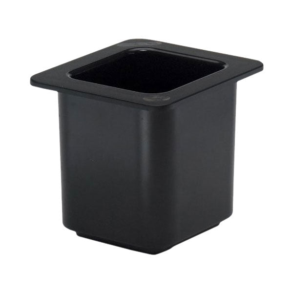 Cambro 66CF110 1/6 Size Black ColdFest Pan - Durable Food Storage Container for Catering, Restaurants & Commercial Kitchens - Ideal for Cold Food Display, Buffets & Food Prep