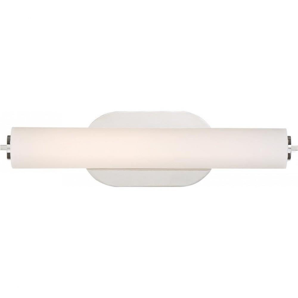 Nuvo 62/1324 Fixture Lana LED Small Vanity Light in Polished Nickel - Perfect for Bathroom, Dressing Room & Makeup Area Lighting