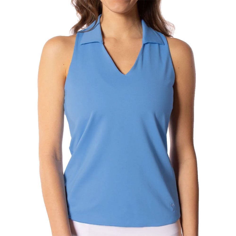 Golftini Lisa Sleeveless Women's Golf Polo Shirt - Breathable Moisture-Wicking Performance Top for Golf, Tennis & Outdoor Sports