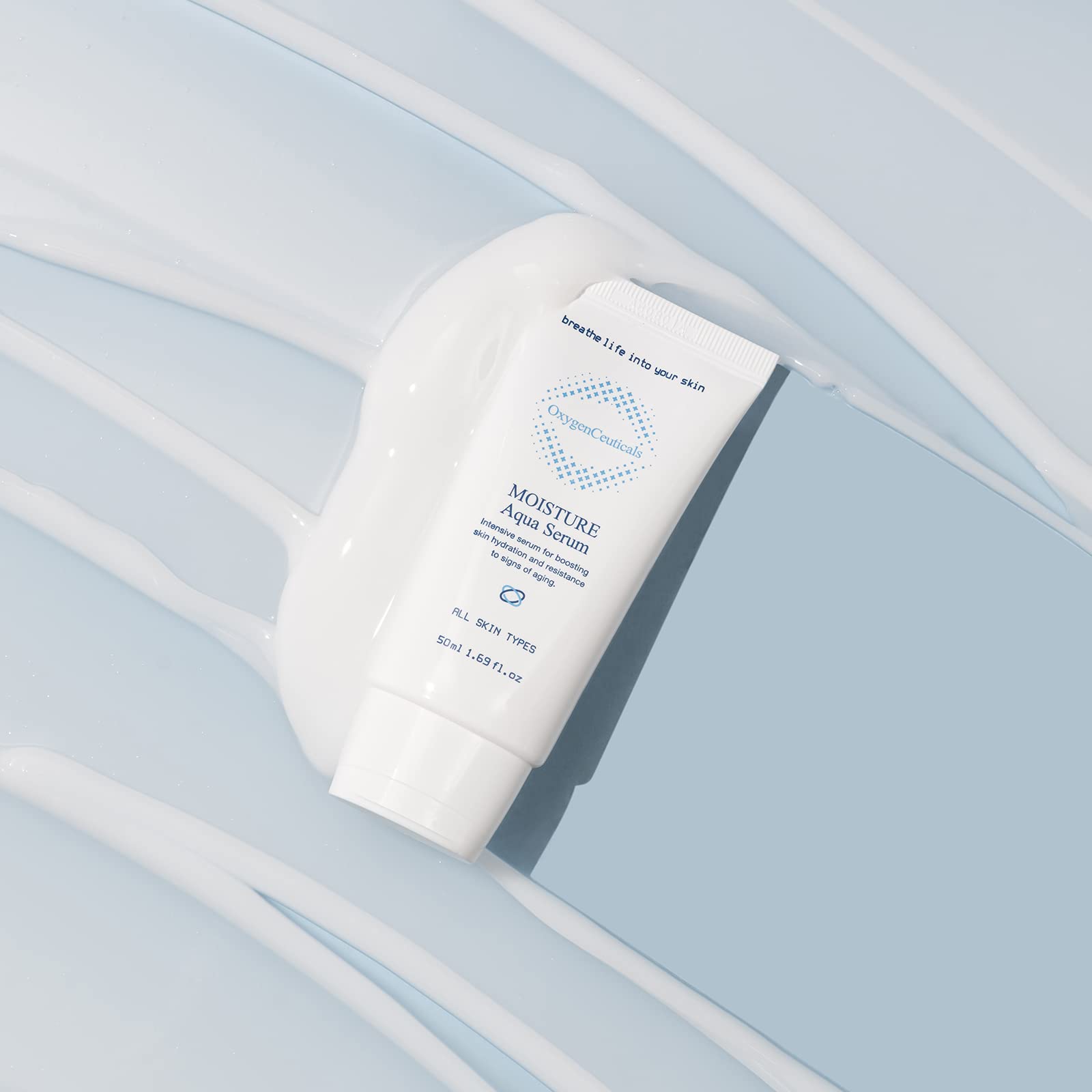 Hydrating Aqua Serum for Glowing Skin - Lightweight Moisturizer for Dry & Dehydrated Skin - Day & Night Use for Face & Neck