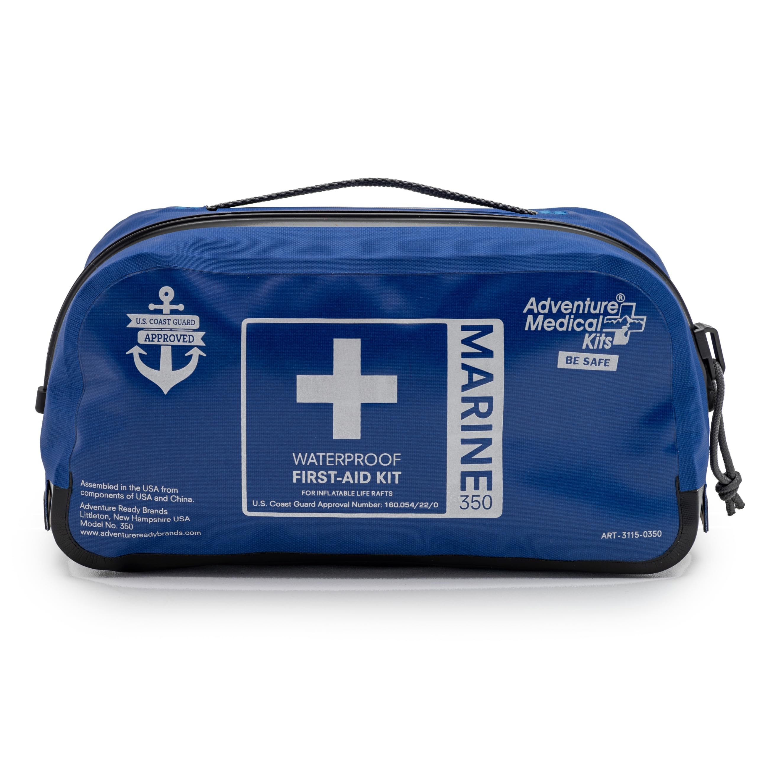 Adventure Medical Kits Marine Series 350 First Aid Kit - Emergency Boat Medical Supplies for 6 People (2 Hours From Care) | Includes Bandages, Medications & Guidebook | Perfect for Boating, Fishing & Marine Adventures