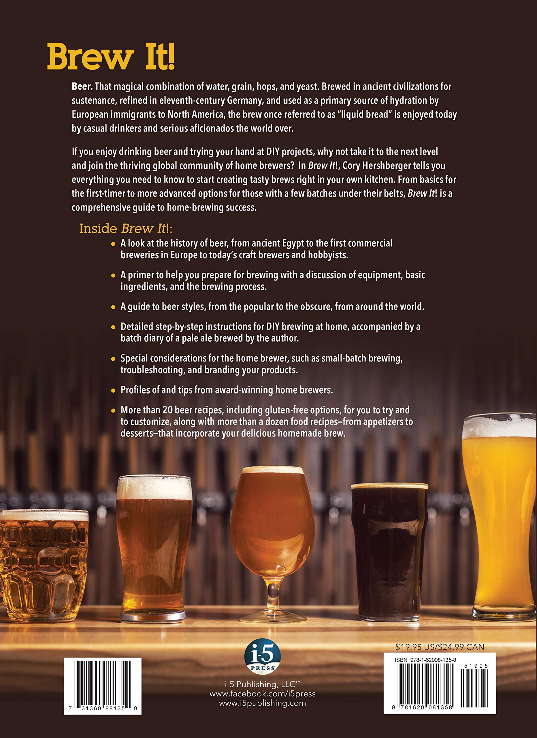 Brew It!: 25 Great Home Brewing Recipes & Techniques for Beer, Kombucha & Coffee - Perfect for Beginners & Hobbyists