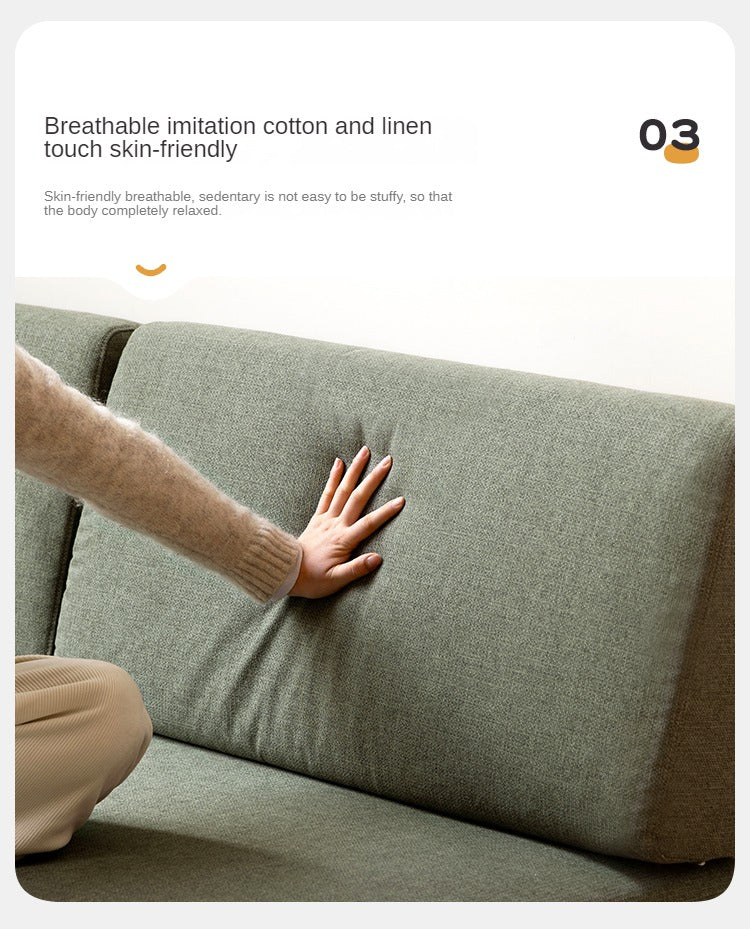 Premium Beech Solid Wood Upholstered Sofa - Comfortable & Durable Living Room Furniture for Relaxing & Entertaining