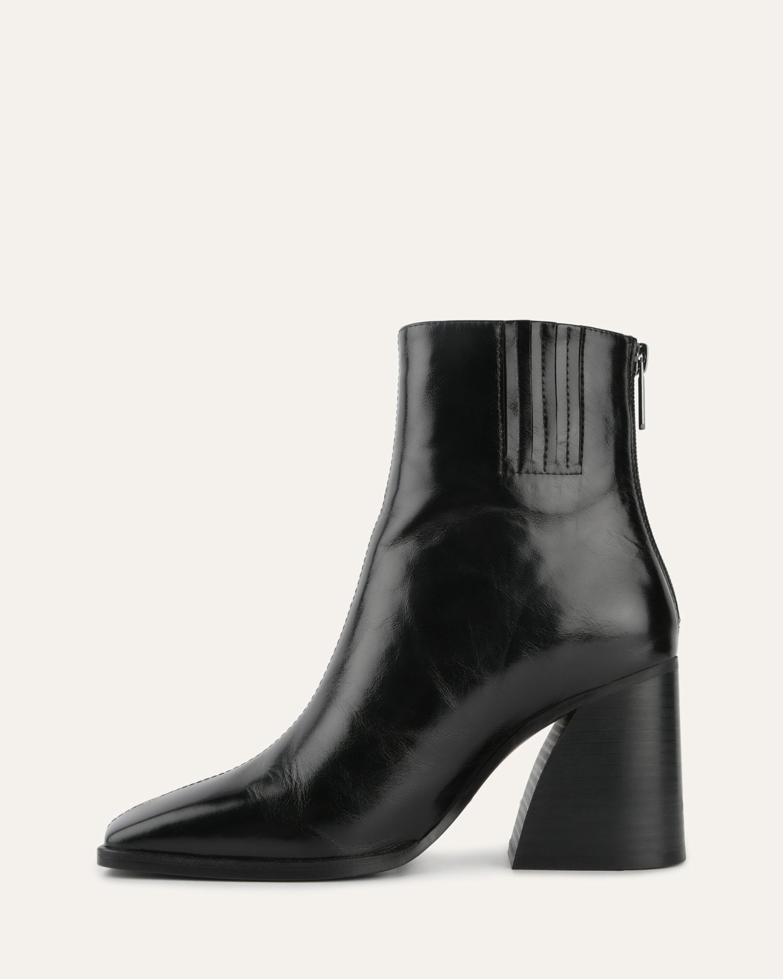 Hattie Black Leather High Ankle Boots for Women - Stylish & Comfortable Footwear for Office, Party & Everyday Wear