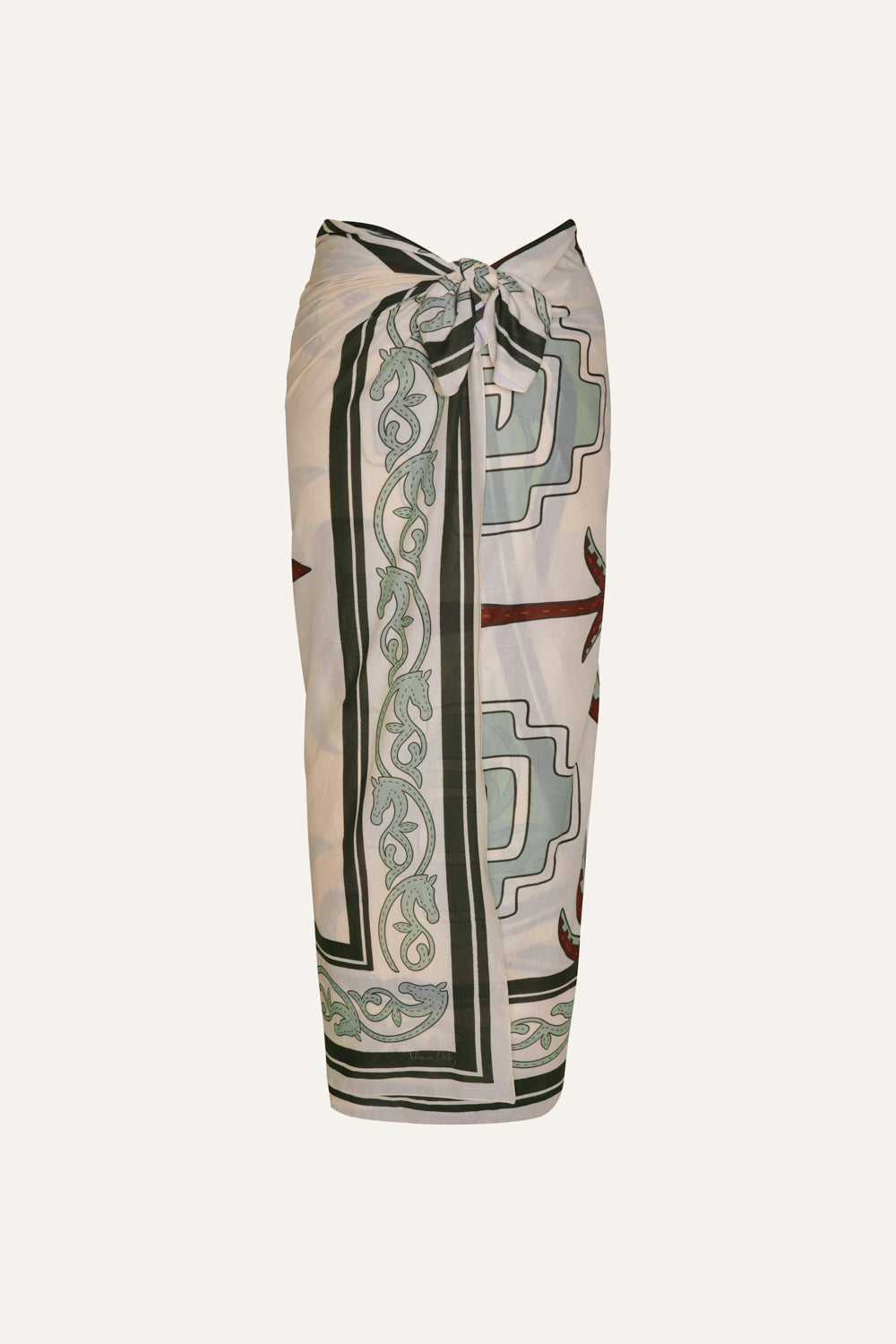 Tropical Equestrian Pareo - Stylish Beach Wrap & Horse Riding Cover-Up for Women - Perfect for Summer Vacations, Pool Parties & Equestrian Events