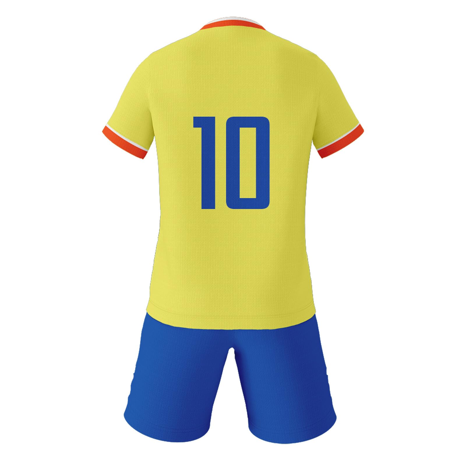 Kids Soccer Jersey Kit #10 - National Team Boys & Girls Football Shirt & Shorts Set - Perfect Gift for Young Soccer Fans - Ideal for Matches, Training, and Fan Events