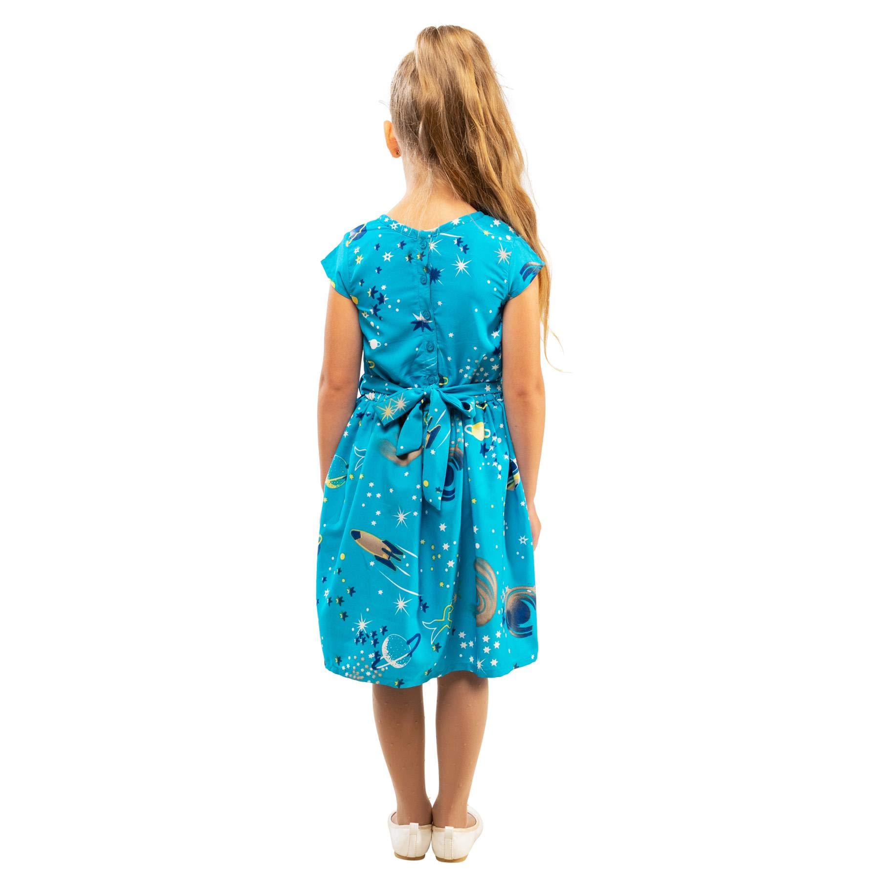 Miss Lavish London Girl Casual Dress - Peter Pan Collar Sleeveless Summer Party Dresses for Kids Ages 3-12 | Perfect for Birthday Parties, School Events & Family Outings