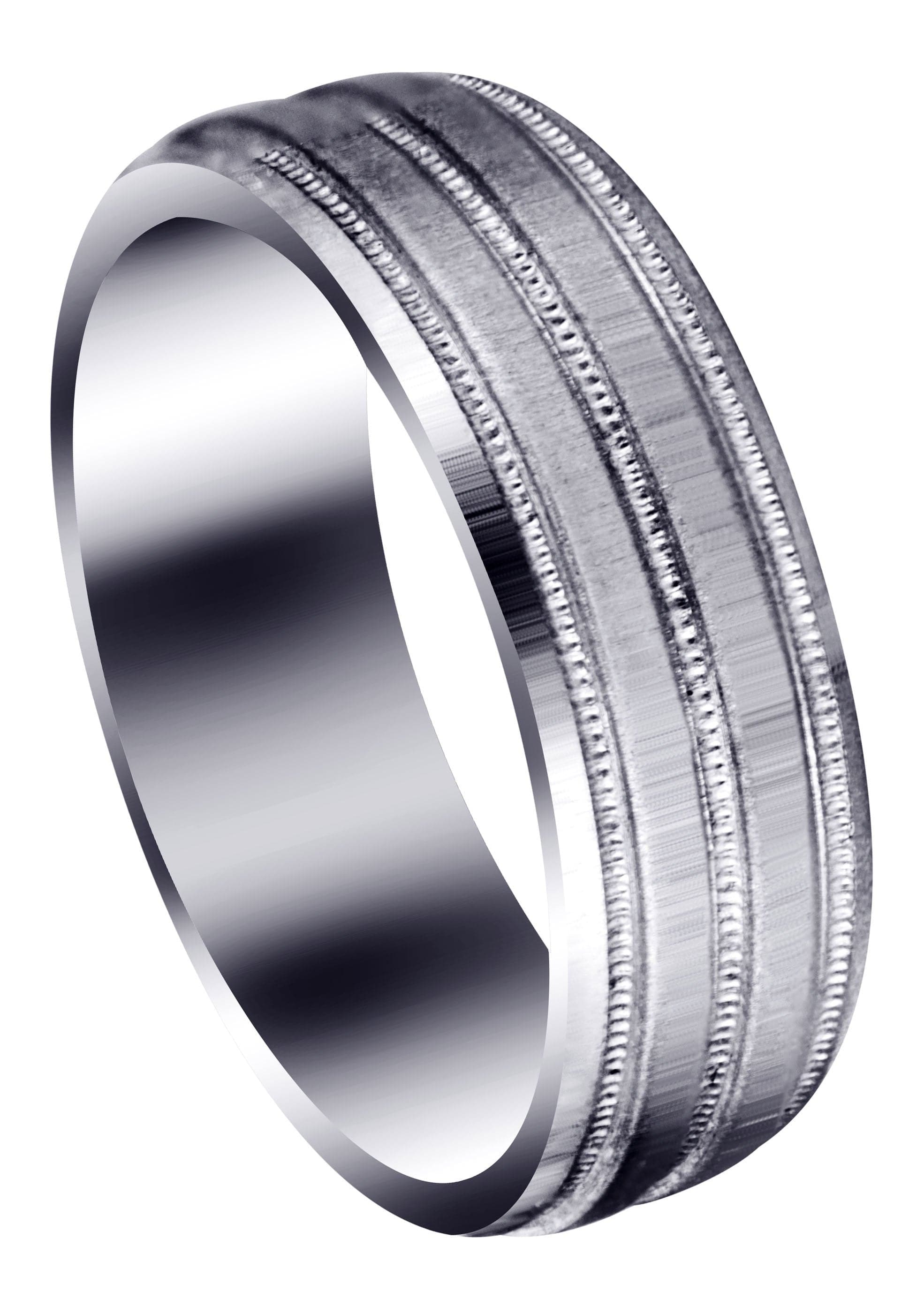 Simple Men's Wedding Band - Cross Design & Satin Finish (Noah) | Durable Tungsten Ring for Men, Perfect for Weddings, Anniversaries & Everyday Wear
