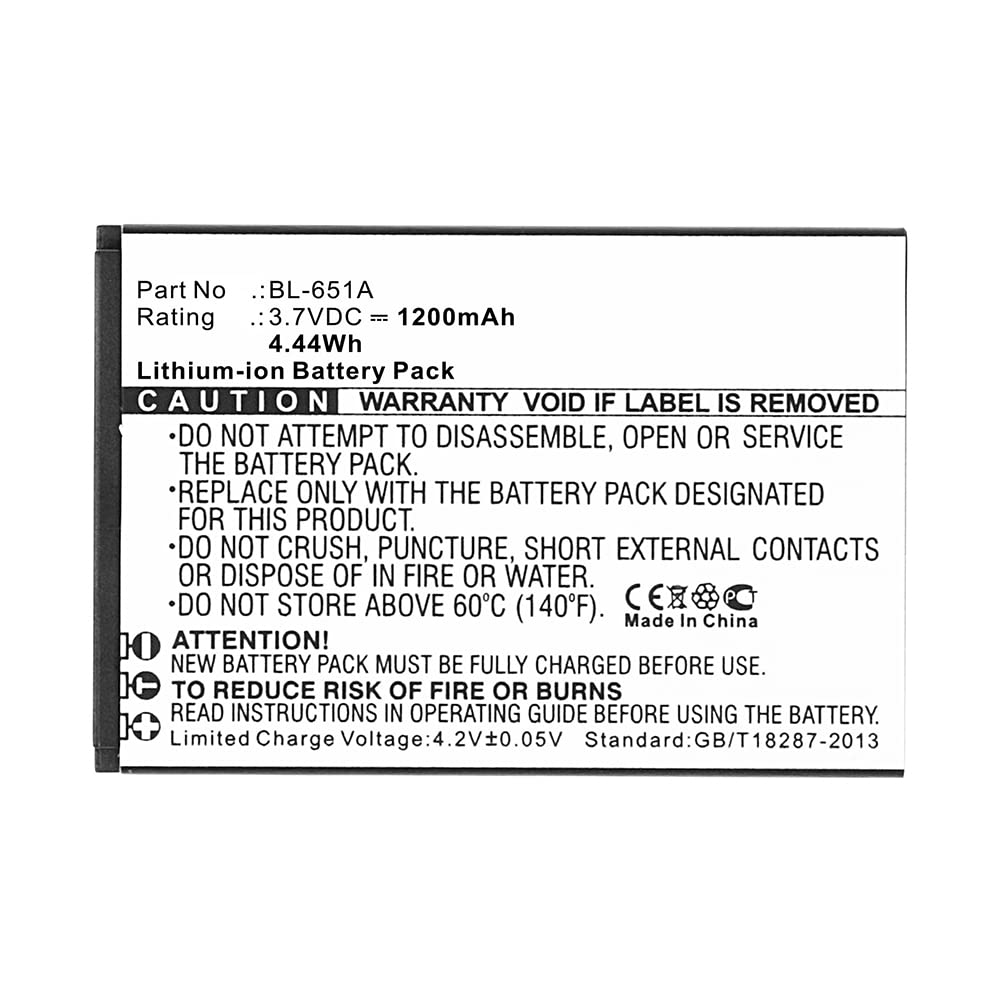 Synergy BL-651A Battery 1200mAh for Crosscall Phones - Outdoor & Emergency Use