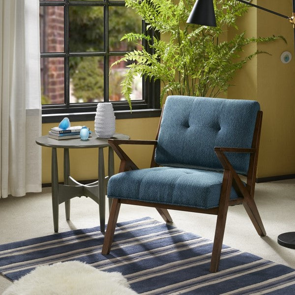 Blue Sprocket Chair - Modern Accent Chair for Living Room, Bedroom & Office - Comfortable & Stylish Home Decor