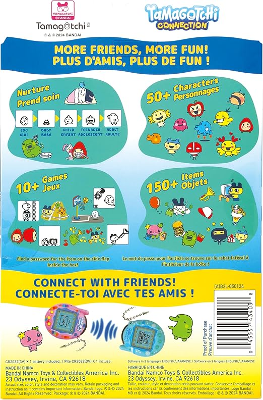 Tamagotchi Connection Virtual Pet - Rainbow Sky Edition | Interactive Digital Pet Game for Kids & Adults | Perfect for Travel, Gifts & Nostalgic Fun