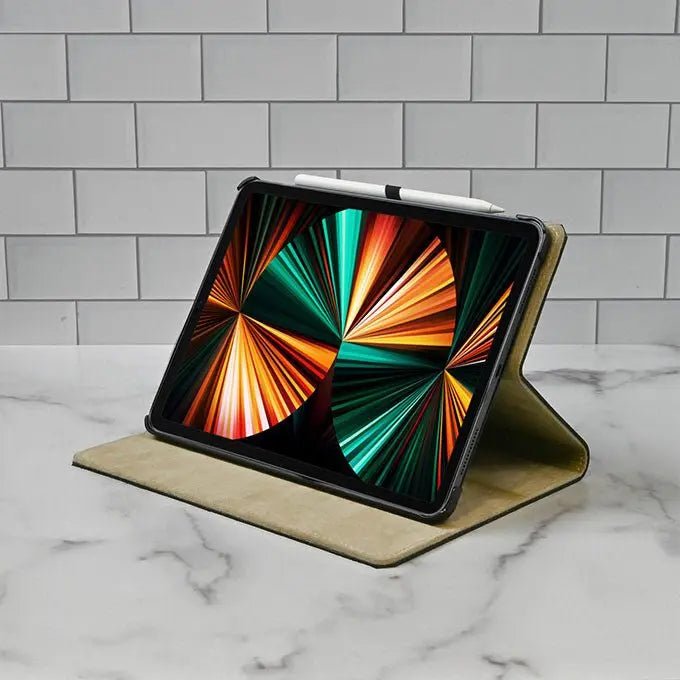 Premium Genuine Leather iPad Case - Slim Protective Cover for iPad Pro/Air/Mini - Perfect for Work, Travel & Everyday Use