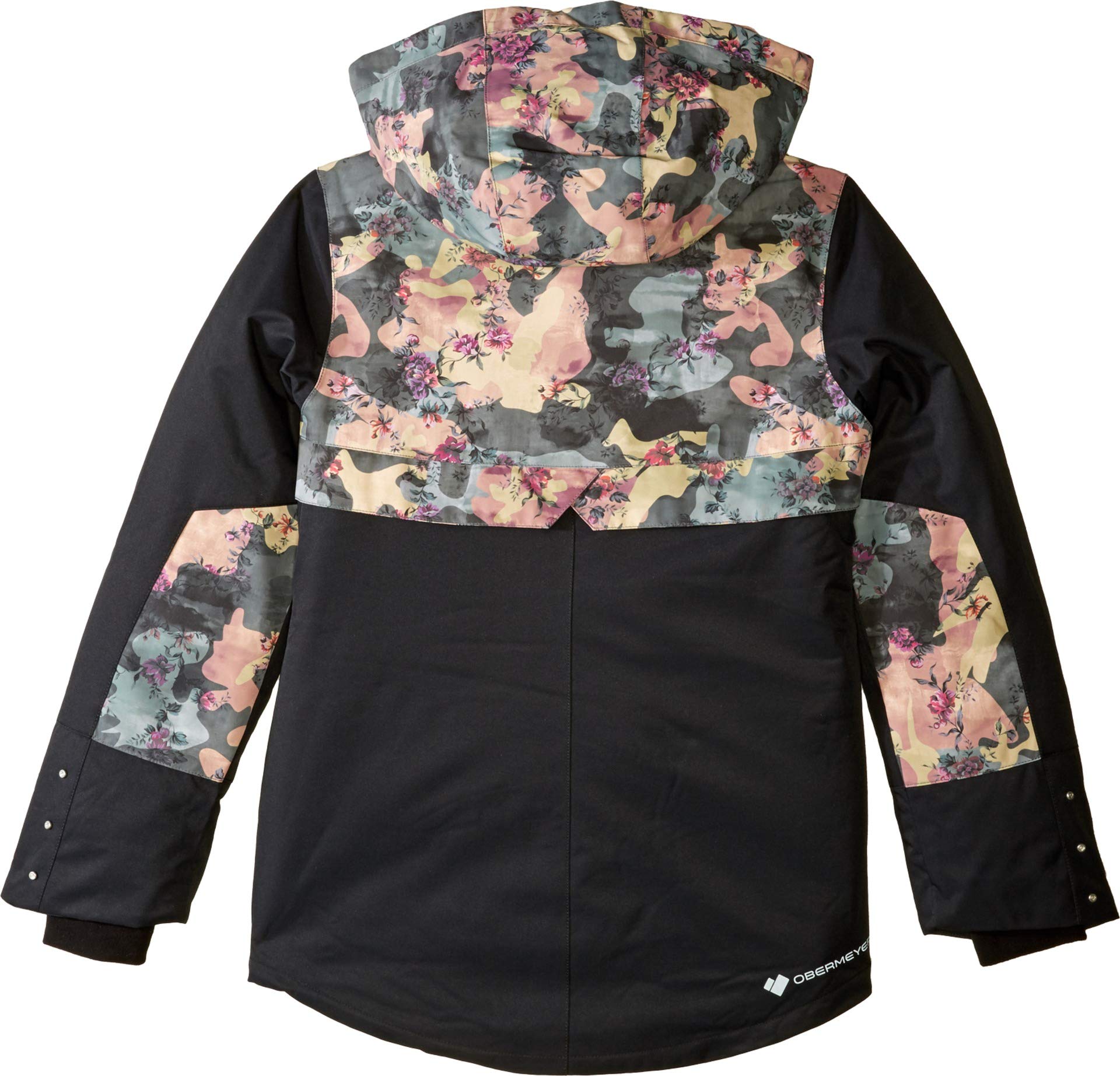 Obermeyer Kids Girls June Jacket - Waterproof Winter Coat for Big Kids (Size XL 18) - Warm Camo Outerwear for Snow Play & Outdoor Adventures