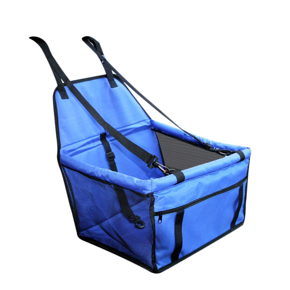 Balacoo Pet Booster Car Seat - Breathable Mesh Dog Car Seat Protector for Small & Medium Dogs, Travel Safety Carrier for Cars (Blue) - Perfect for Road Trips, Vet Visits & Outdoor Adventures