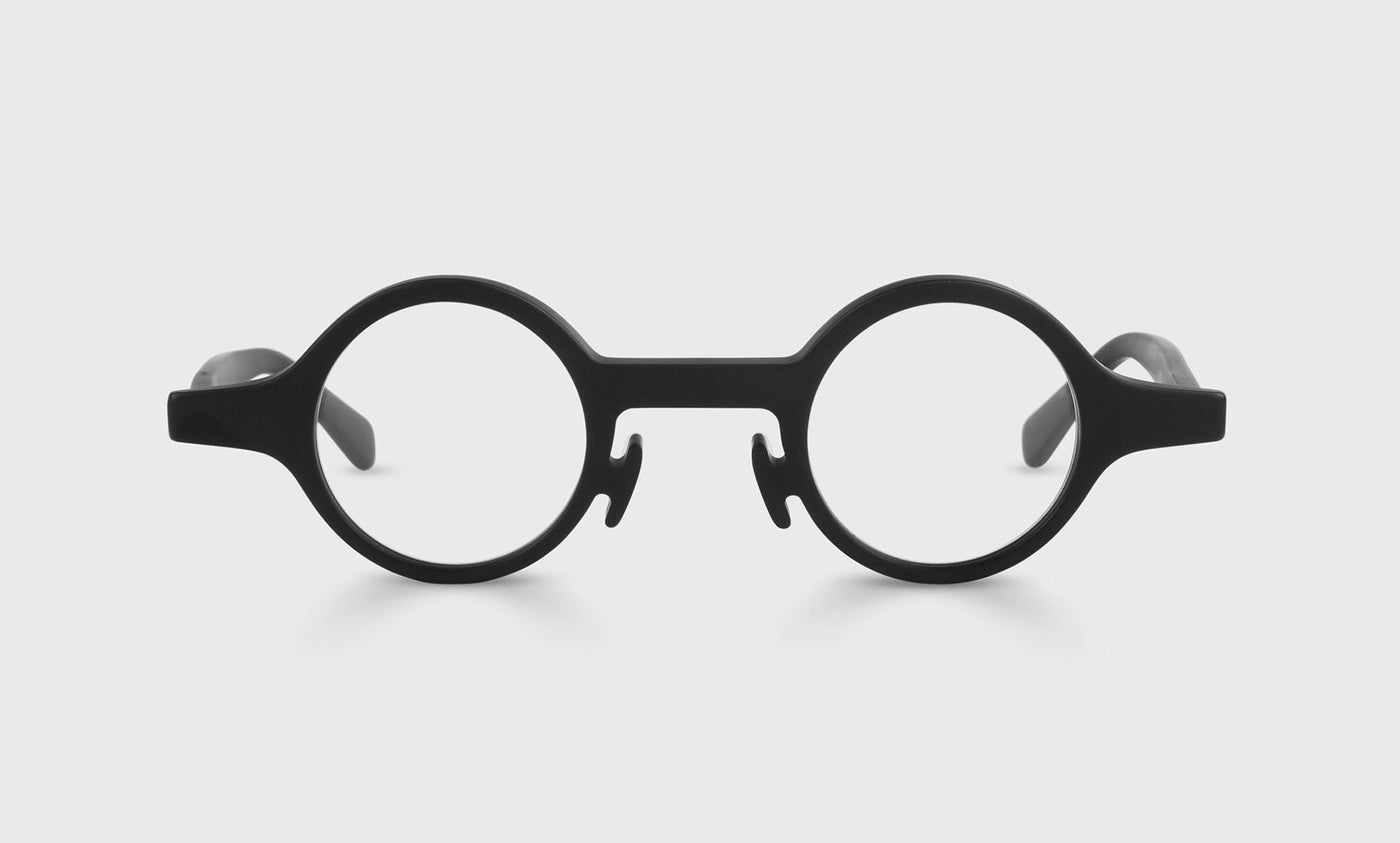 Wackadoodledoo Matte Black Color 00 Eyeglass Frames - Sleek Front & Temples for Men & Women | Perfect for Reading, Work & Fashion Accessories