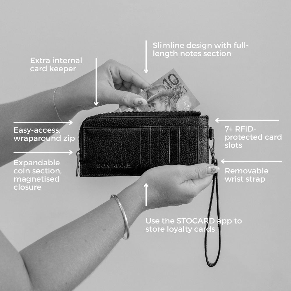 Premium Genuine Leather Slim Wallet for Men - RFID Blocking, Minimalist Design - Perfect for Everyday Carry, Travel & Business Use