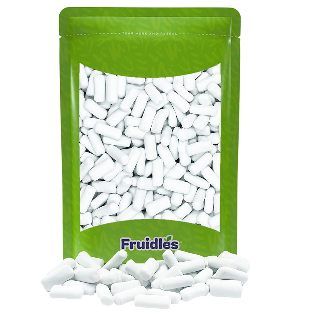 Fruidles Licorice Ice Peppermint Bites Candy Gummies - 1 Pound Bag | Natural Flavored Soft Chewy Candy | Perfect for Parties, Movie Nights & Office Snacks