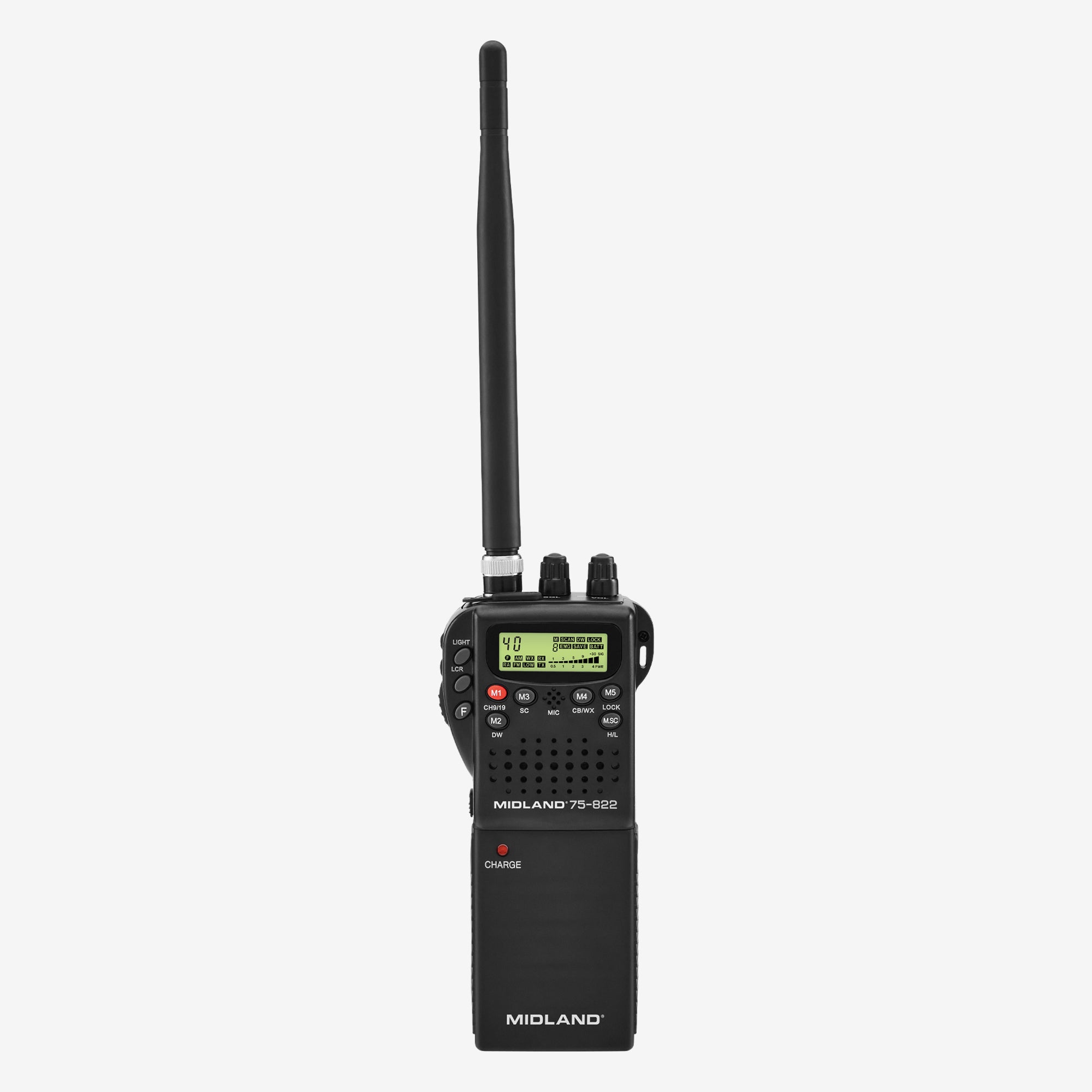 CB Portable Mobile Radio 75 822 - Long Range Two Way Communication for Truckers, Camping & Emergency Use