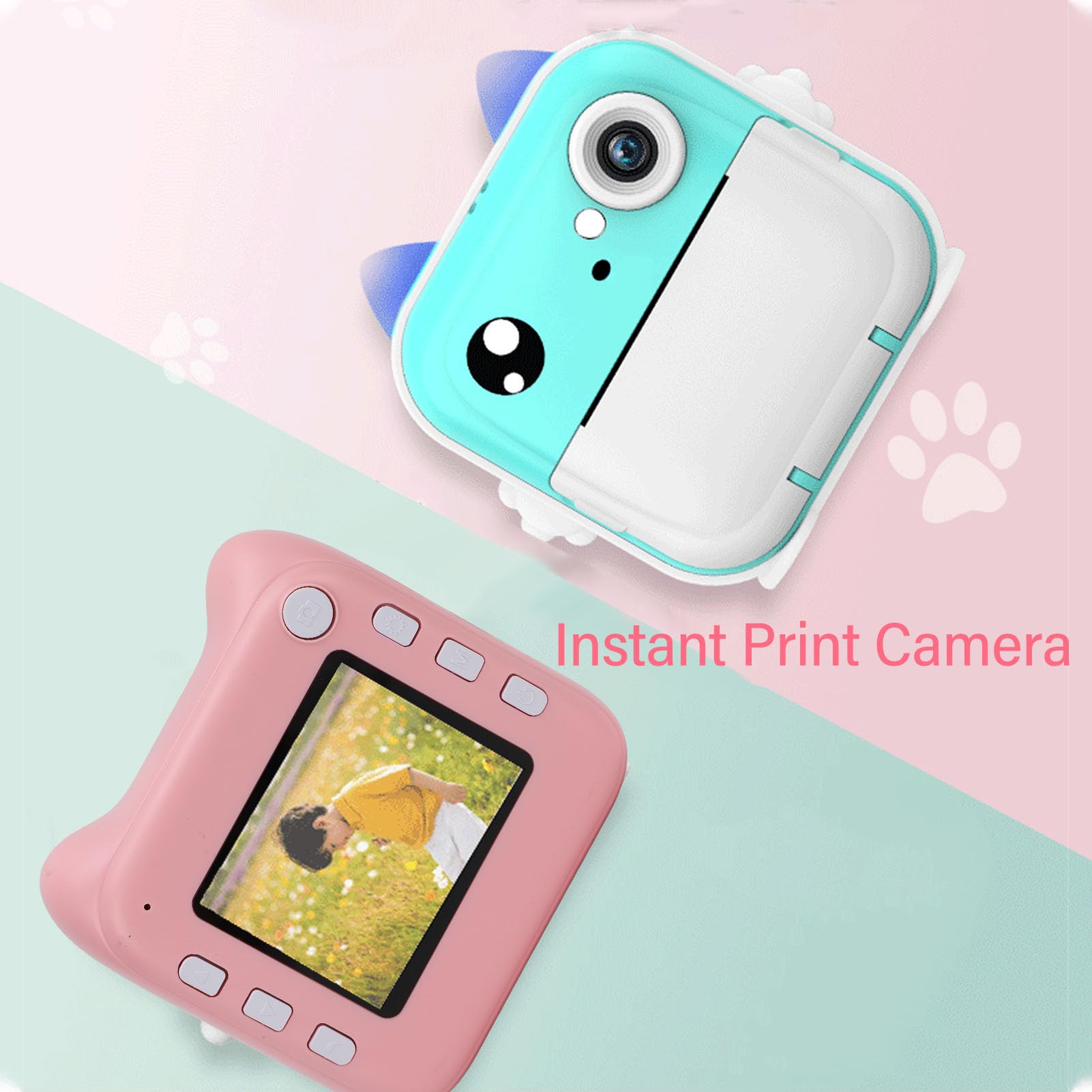 Fockety Instant Print Camera - 48MP Digital Camera with 2.4