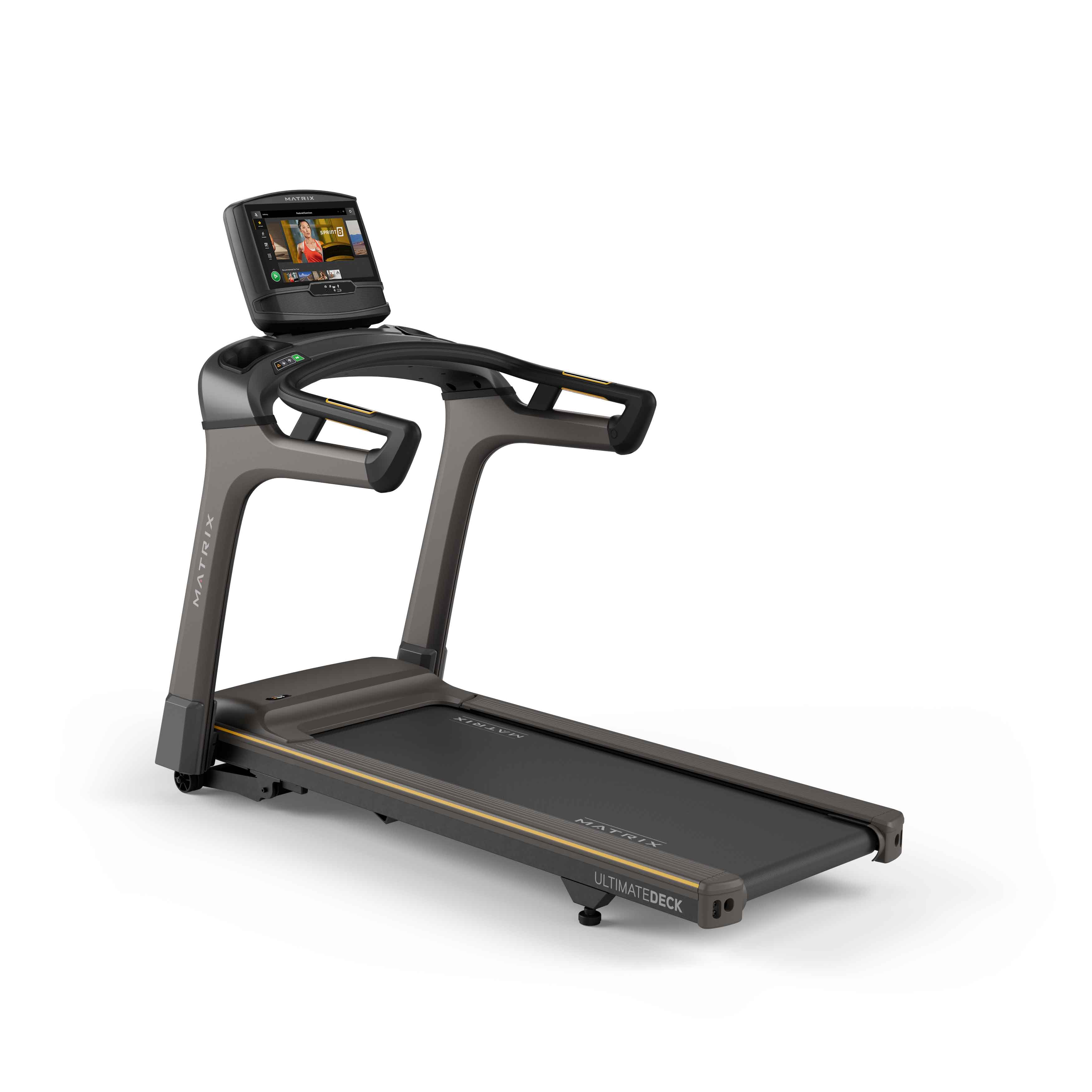 Matrix T30 Treadmill - Foldable Electric Running Machine for Home Gym, 3.0HP Motor, 12 Preset Programs, LCD Display - Perfect for Cardio Workouts & Weight Loss