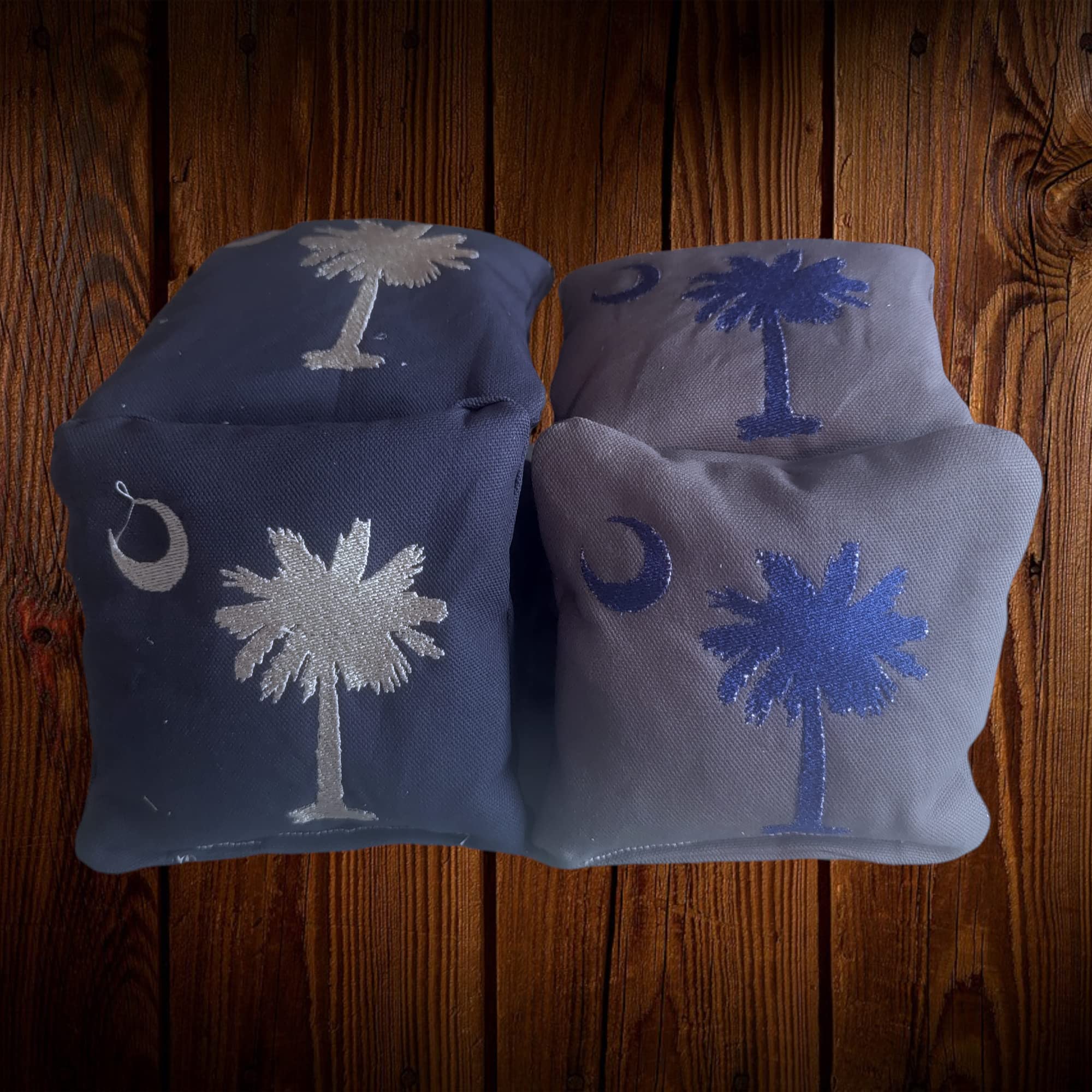 Premium South Carolina State Flag Cornhole Bags Set of 8 - Durable Outdoor Game Accessories for Backyard Parties, Tailgating & Beach Fun