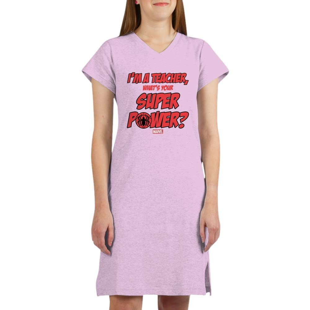 Spider-Man Teacher Nightshirt - Superhero Themed Sleepwear for Marvel Fans & Educators | Perfect for Lounge Wear, Gifts & Comic Book Enthusiasts