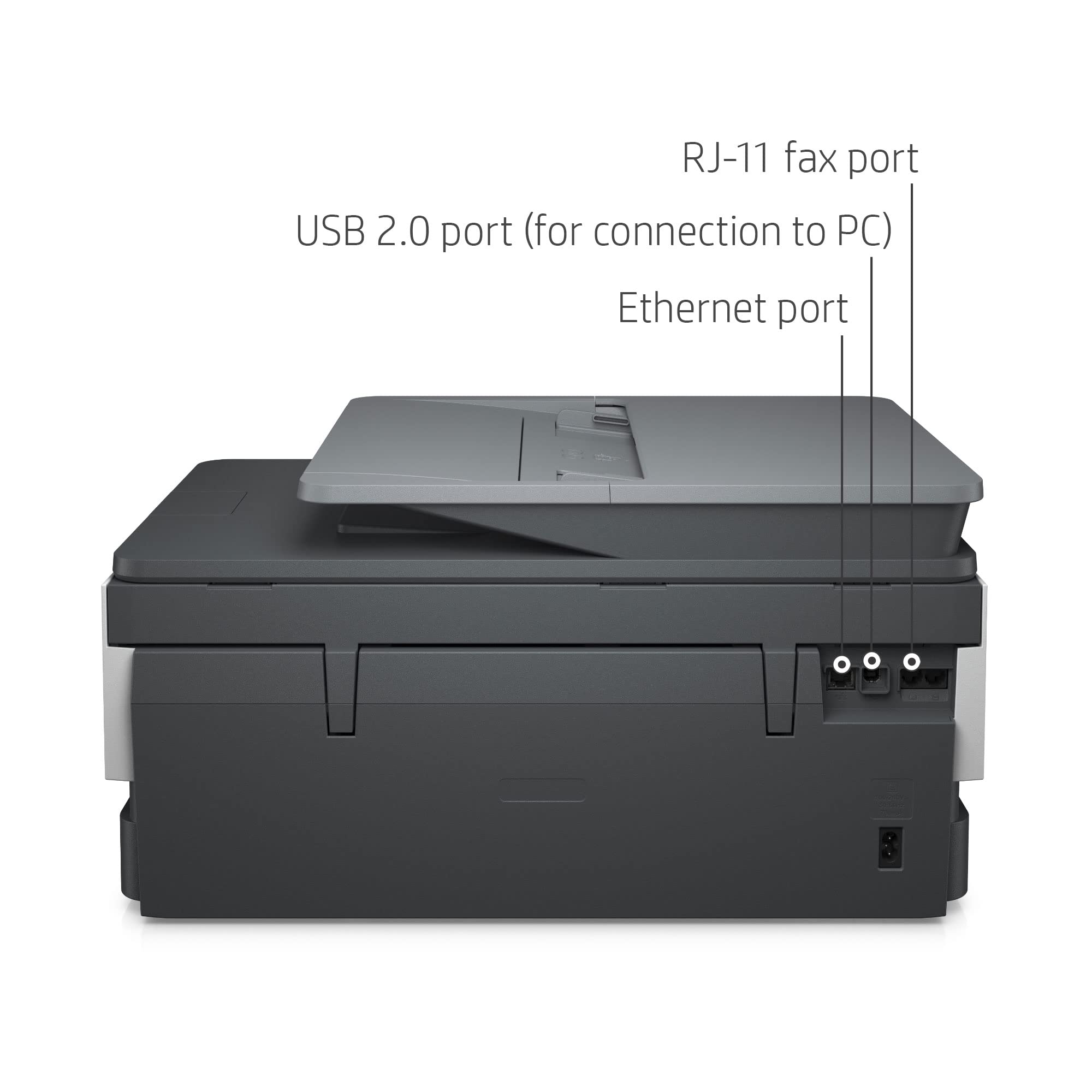 HP OfficeJet Pro 8034e All-in-One Wireless Printer with Scanner, Copier & Fax | High-Speed Printing | White | Ideal for Home Office & Small Business Use