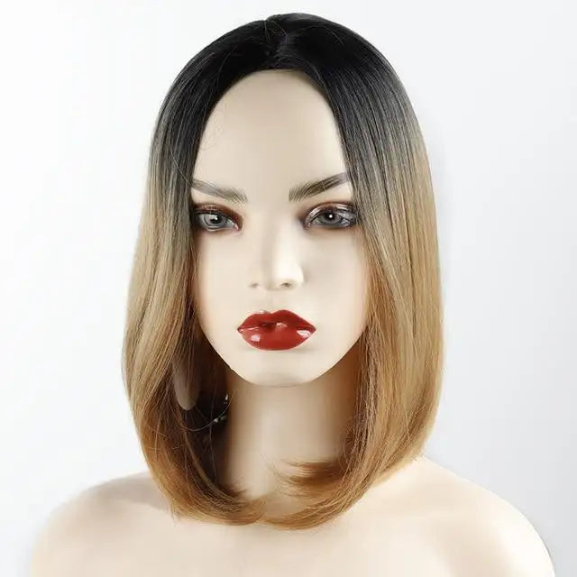 Heat Resistant Synthetic Coral Bob Wig for Women - Perfect for Cosplay, Halloween, and Daily Fashion Styling