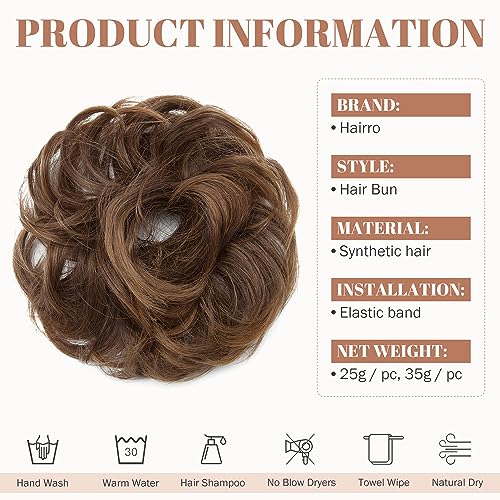Messy Bun Hair Piece for Women - Synthetic Hair Extensions for Quick & Easy Updos - Perfect for Weddings, Parties & Everyday Styling