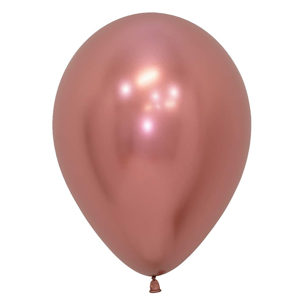 Betallatex 53147 11-Inch Reflex Rose Gold Latex Balloons for Birthday Parties, Weddings & Special Events - Pack of 12