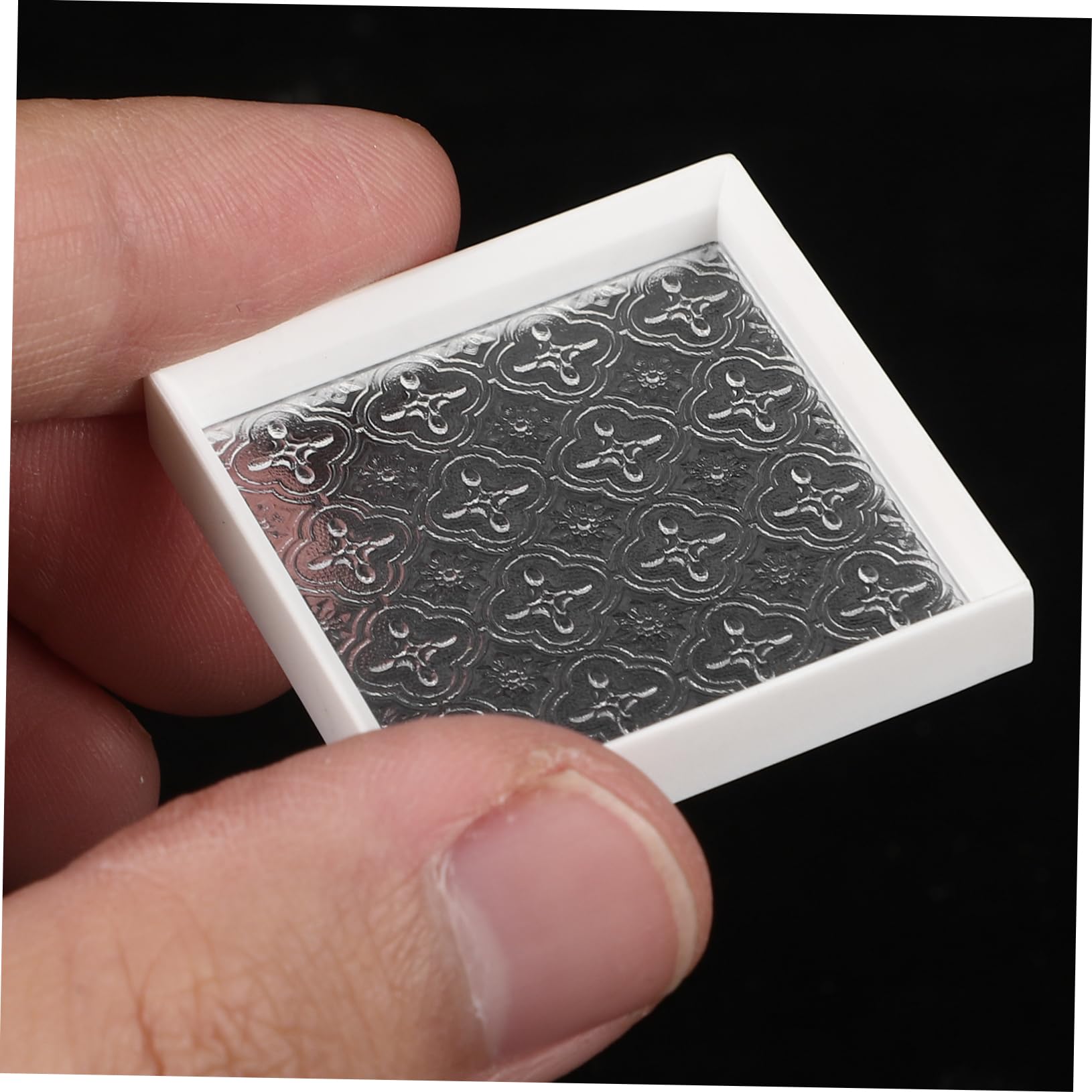 VILLCASE Miniature Transparent Wooden Tray Set - 1 Set Begonia Tray, Mini Food Dish, Tiny Tableware for Dollhouse, Kitchen Scene Decoration, DIY Crafts, and Miniature Displays