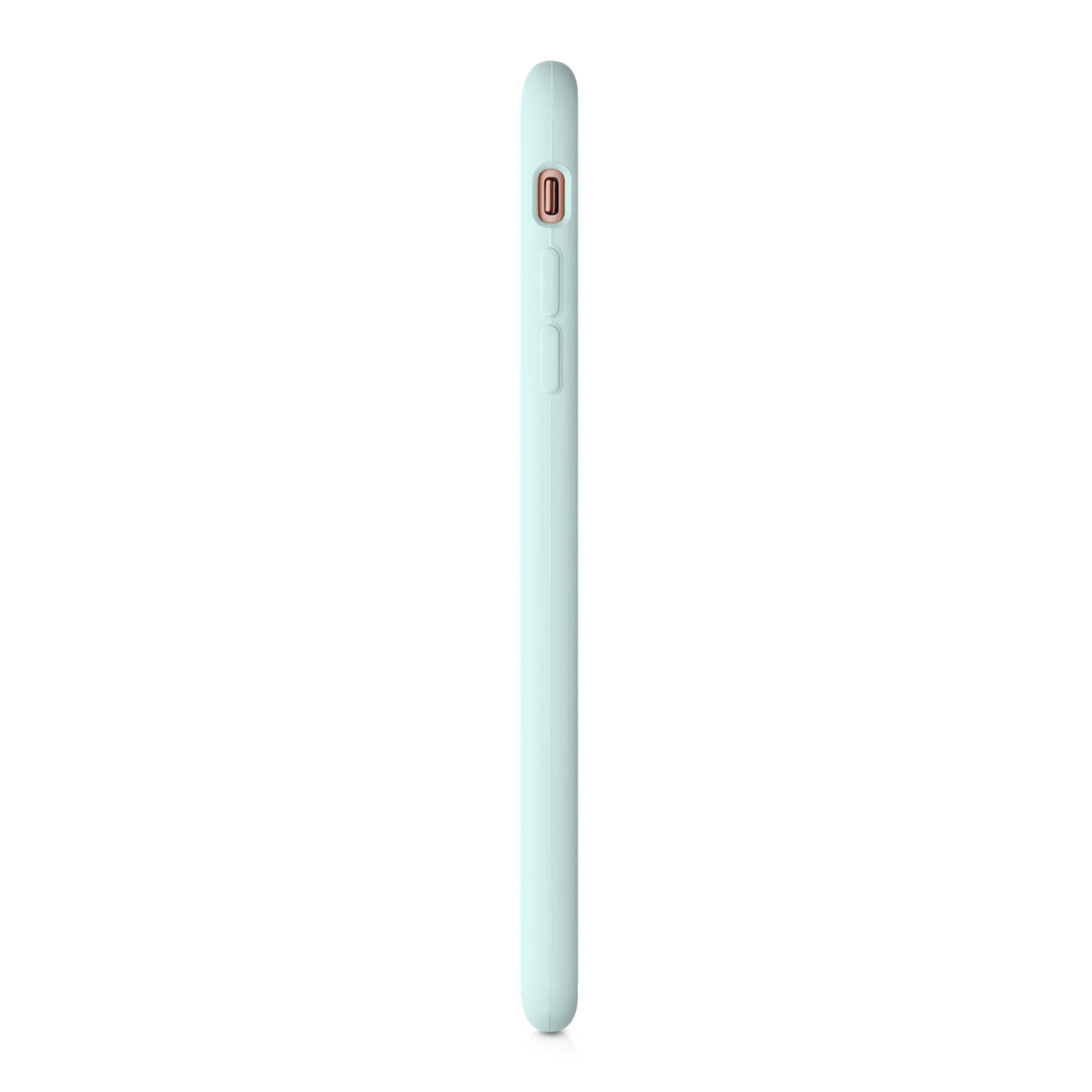 kwmobile Shockproof TPU Silicone Case for Apple iPhone 7 Plus/iPhone 8 Plus - Soft Protective Phone Cover in Cool Mint - Perfect for Everyday Use & Outdoor Activities