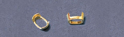 Solid Sterling Silver or 14kt Gold Plated Oval Head Jewelry Mounts - DIY Ring, Earring & Pendant Settings for Custom Jewelry Making | Perfect for Handmade Gifts & Craft Projects