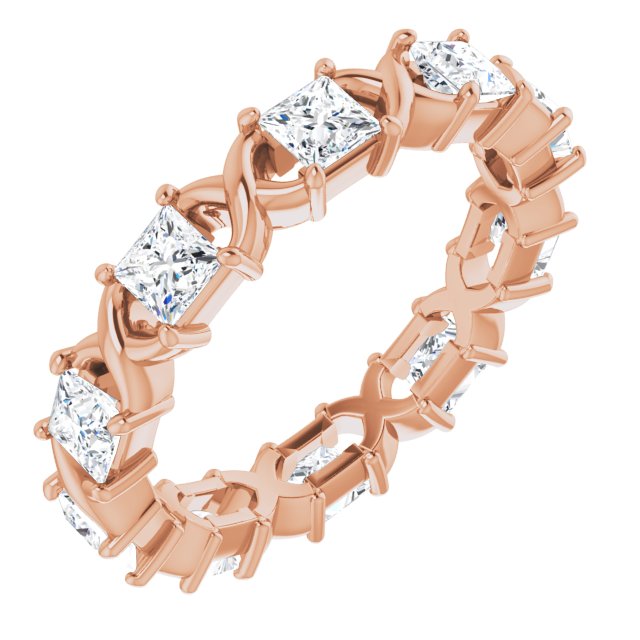 1.80 Carat Princess Cut Diamond Eternity Band Ring - Infinity Style Wedding Band for Women, Perfect for Anniversaries, Engagements & Special Occasions