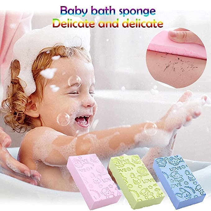 Khedu Feb Ultra Soft Exfoliating Bath Sponge | Natural Body Scrubber for Dead Skin Removal | Shower Brush for Women & Men | Gentle Face & Body Exfoliator | Perfect for Daily Shower Routine & Spa Day