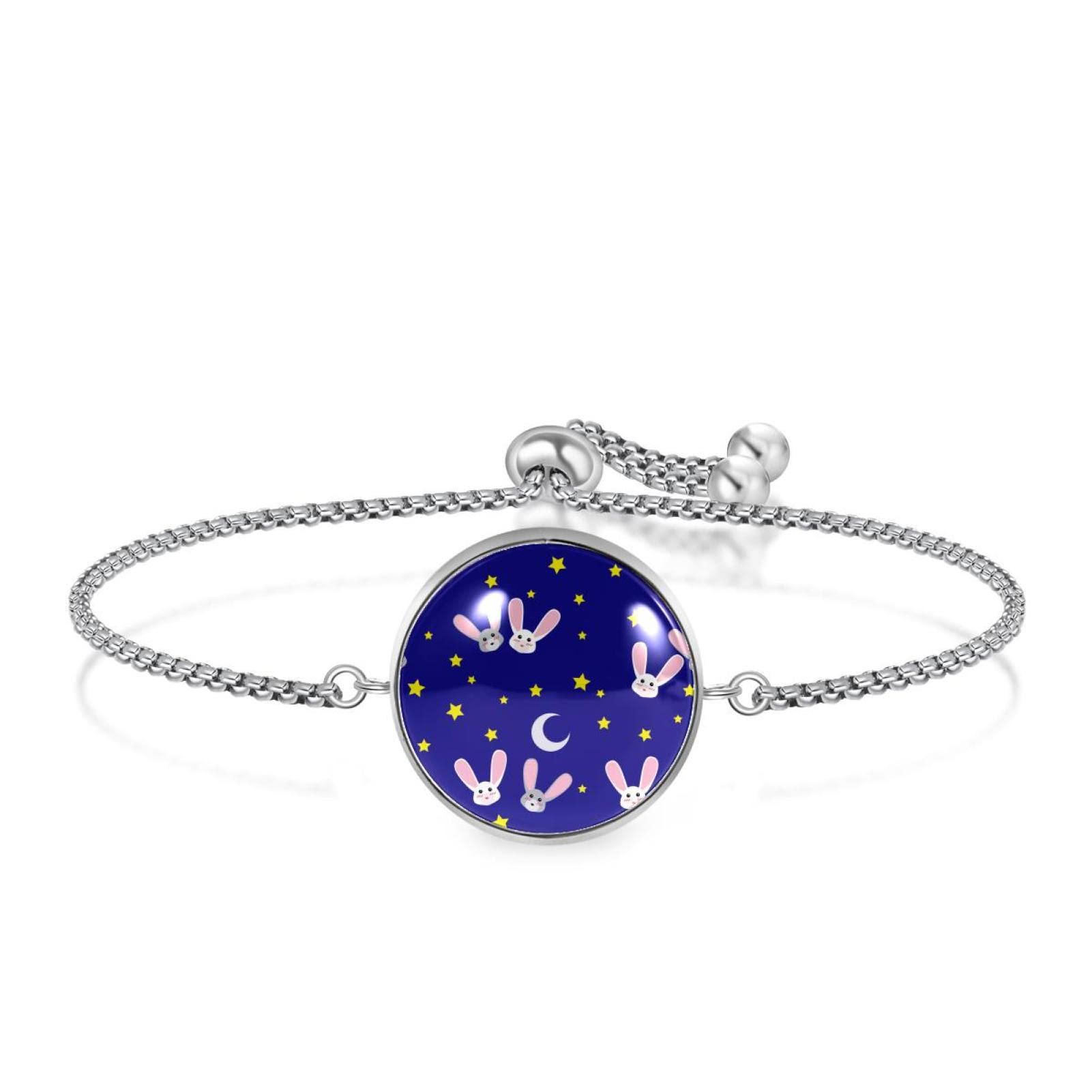Stainless Steel Star & Animal Charm Bracelet for Women - Elegant Adjustable Jewelry Gift for Her - Perfect for Birthday, Anniversary & Everyday Wear